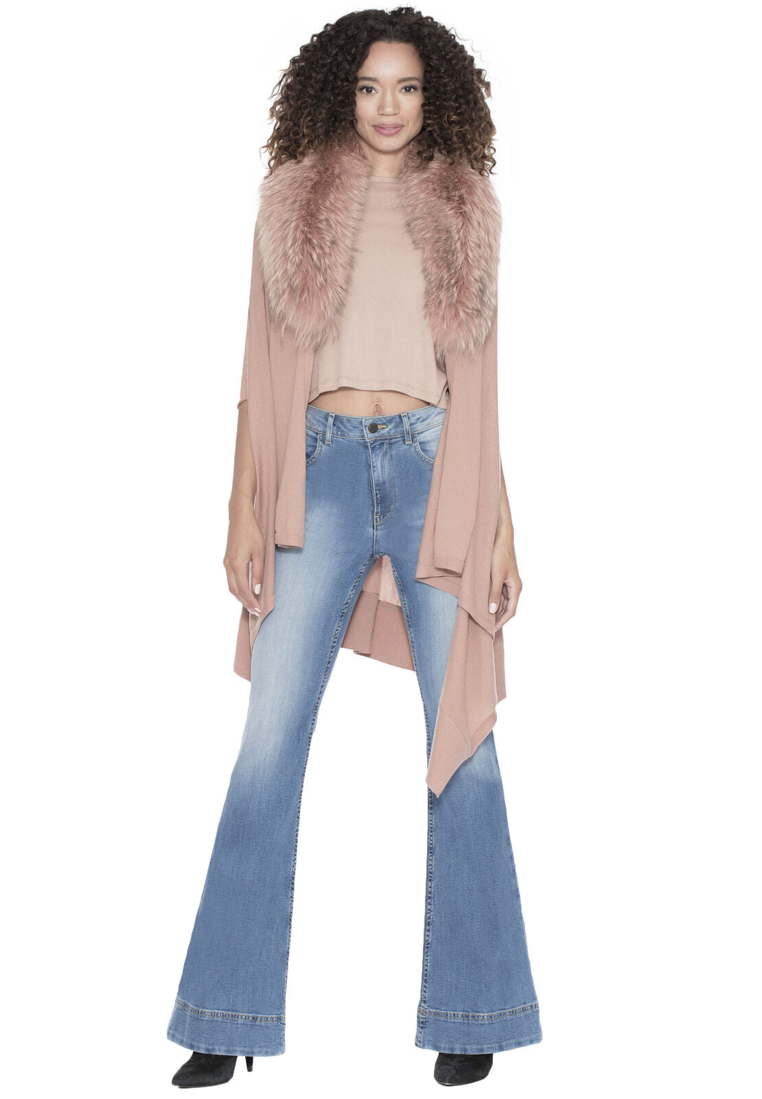 IZZY CASCADE W/FUR COLLAR