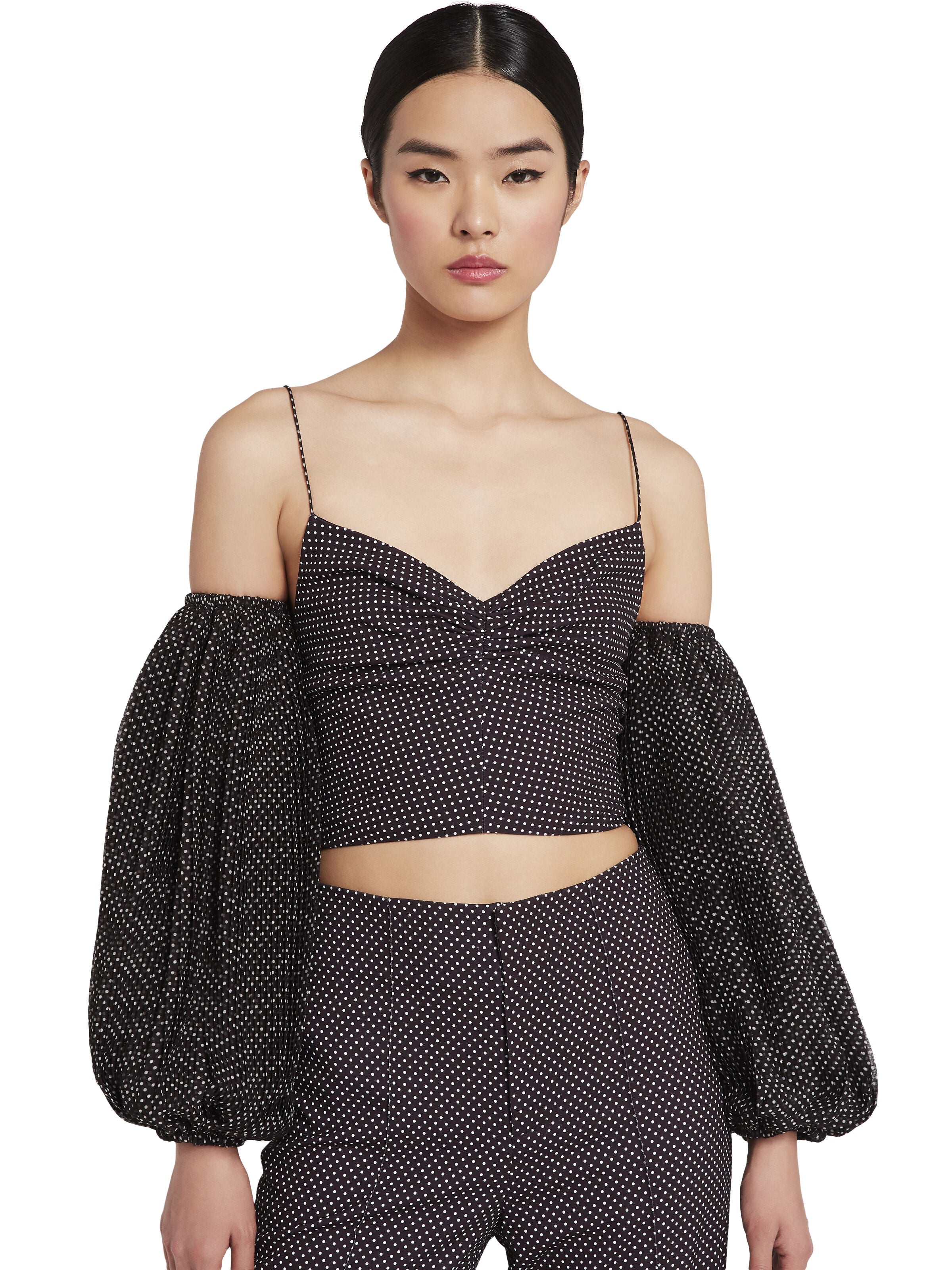 KAMILA POLKA DOT CROP TOP
