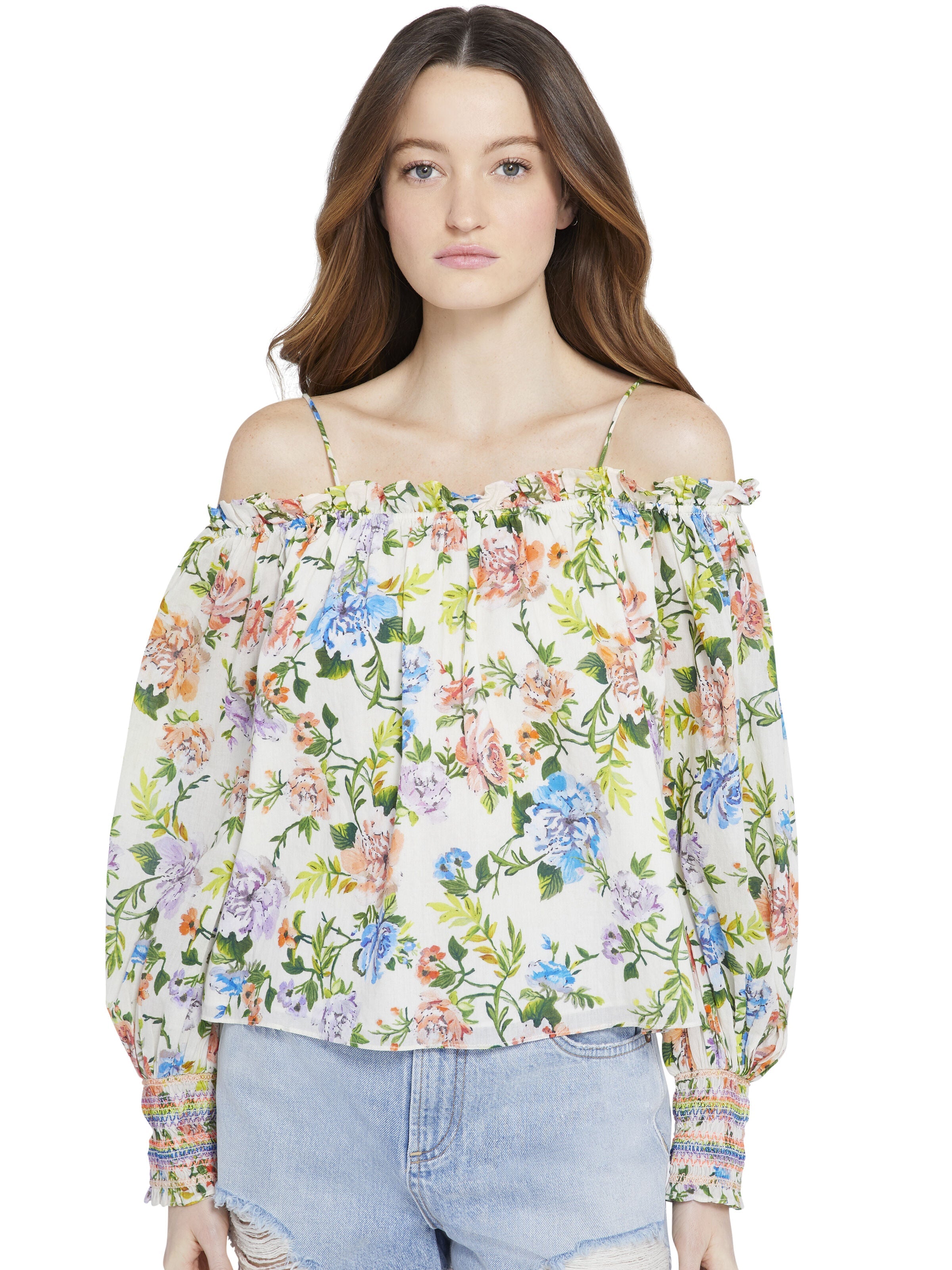 TEREZA FLORAL OFF SHOULDER BLOUSE