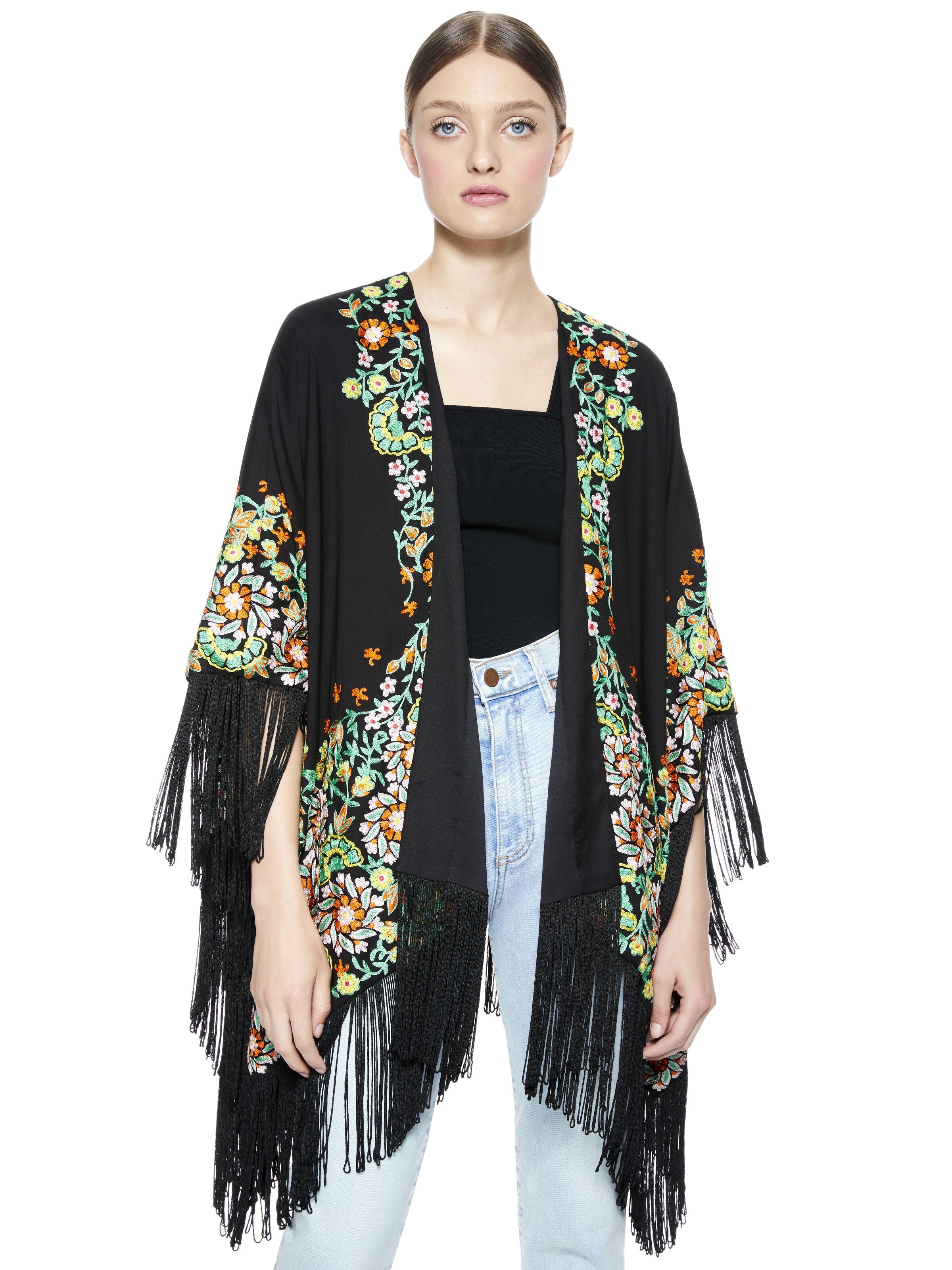 KAMALA EMBROIDERED PONCHO