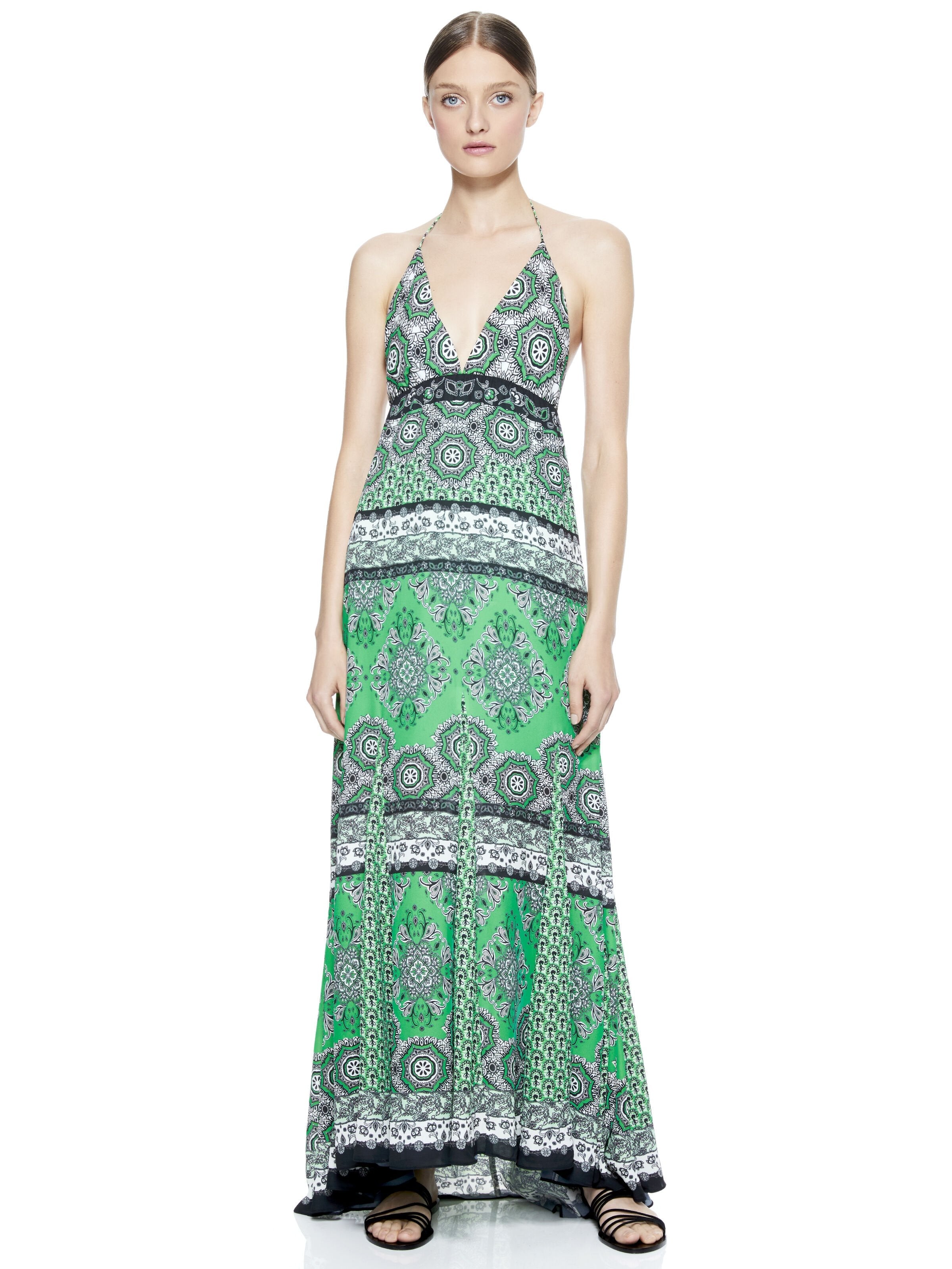 ALETTE HALTER MAXI DRESS