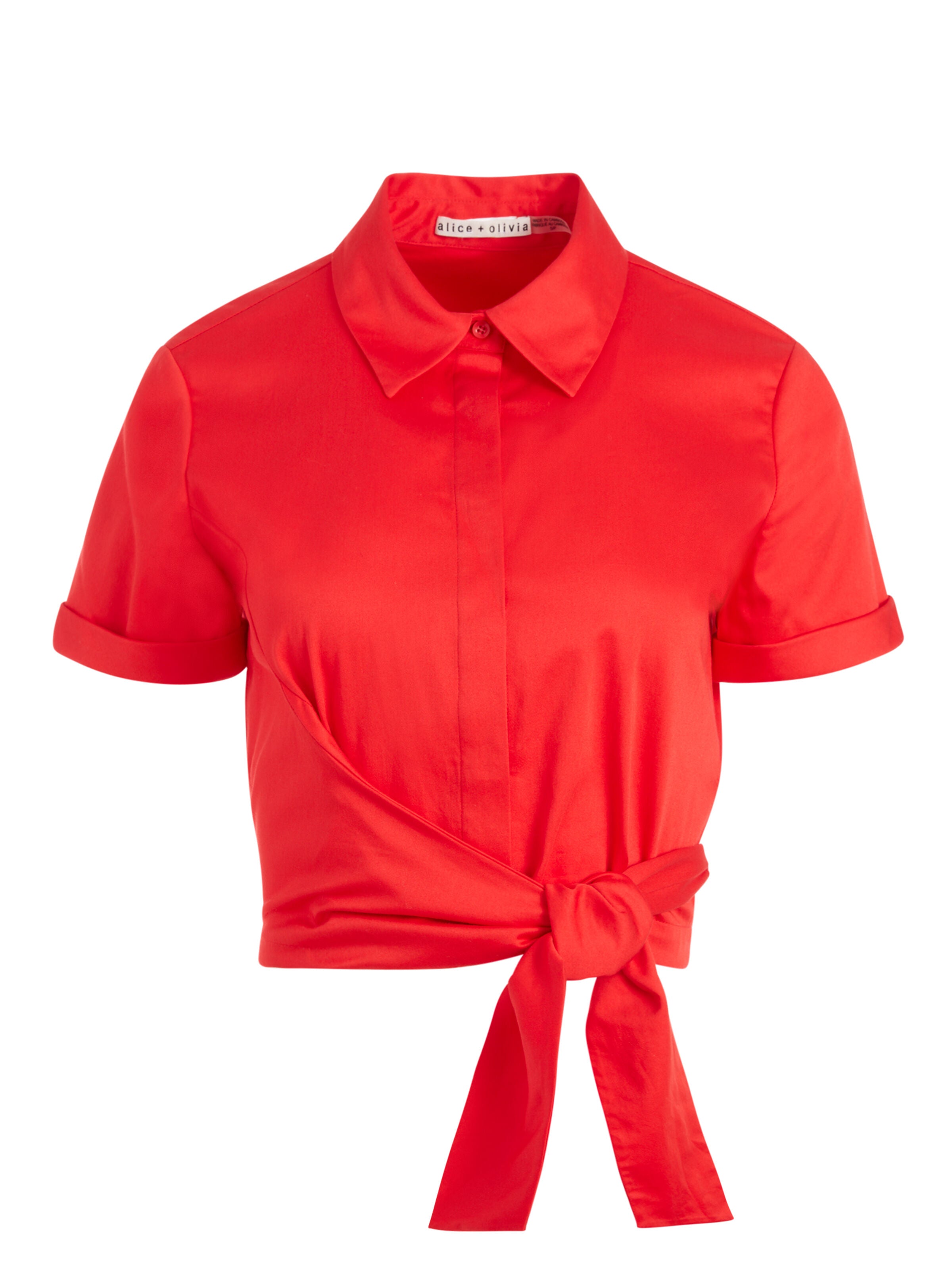 NAOMI TIE FRONT CROP TOP