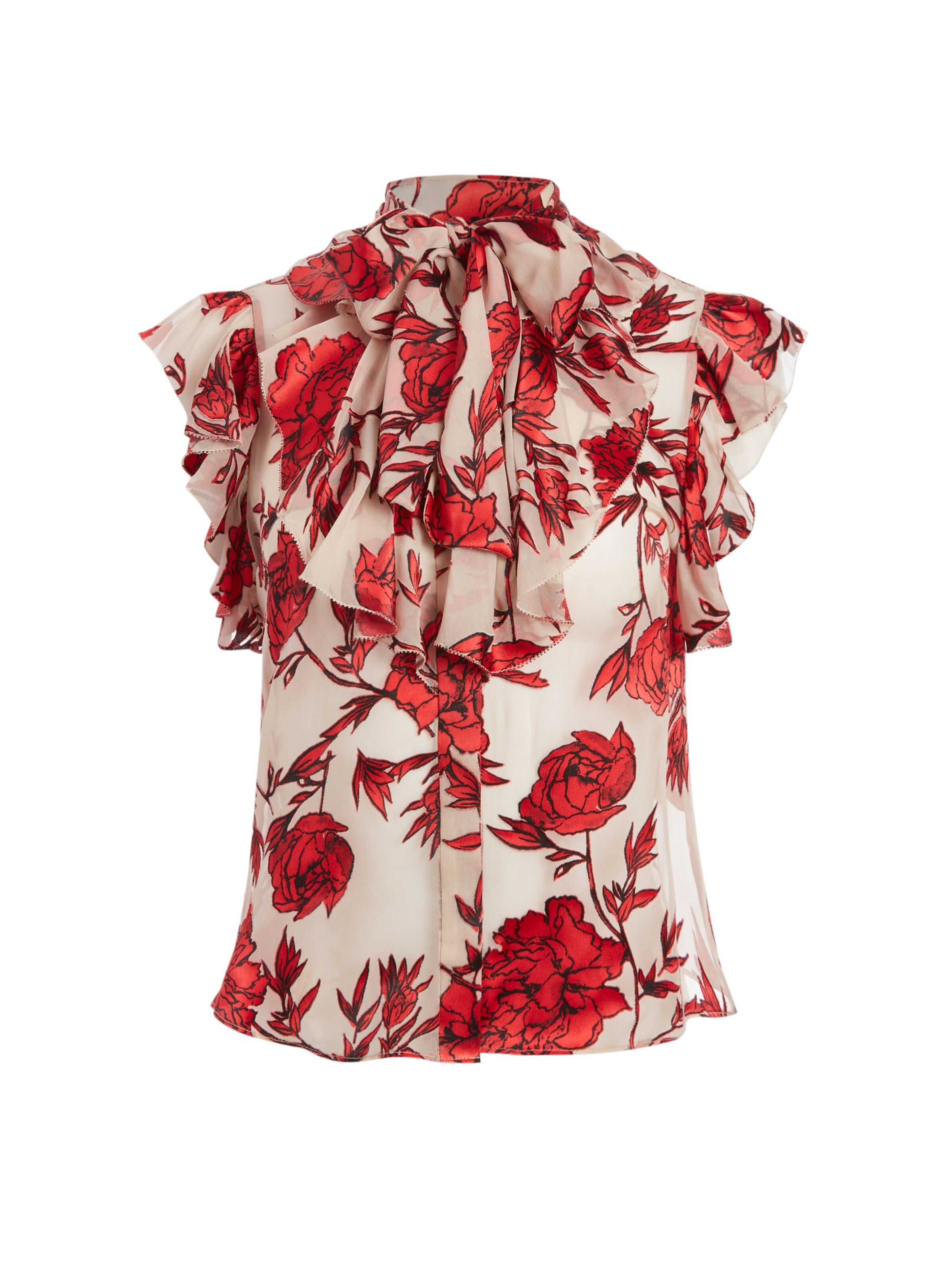 ROBBIE BOW COLLAR BLOUSE