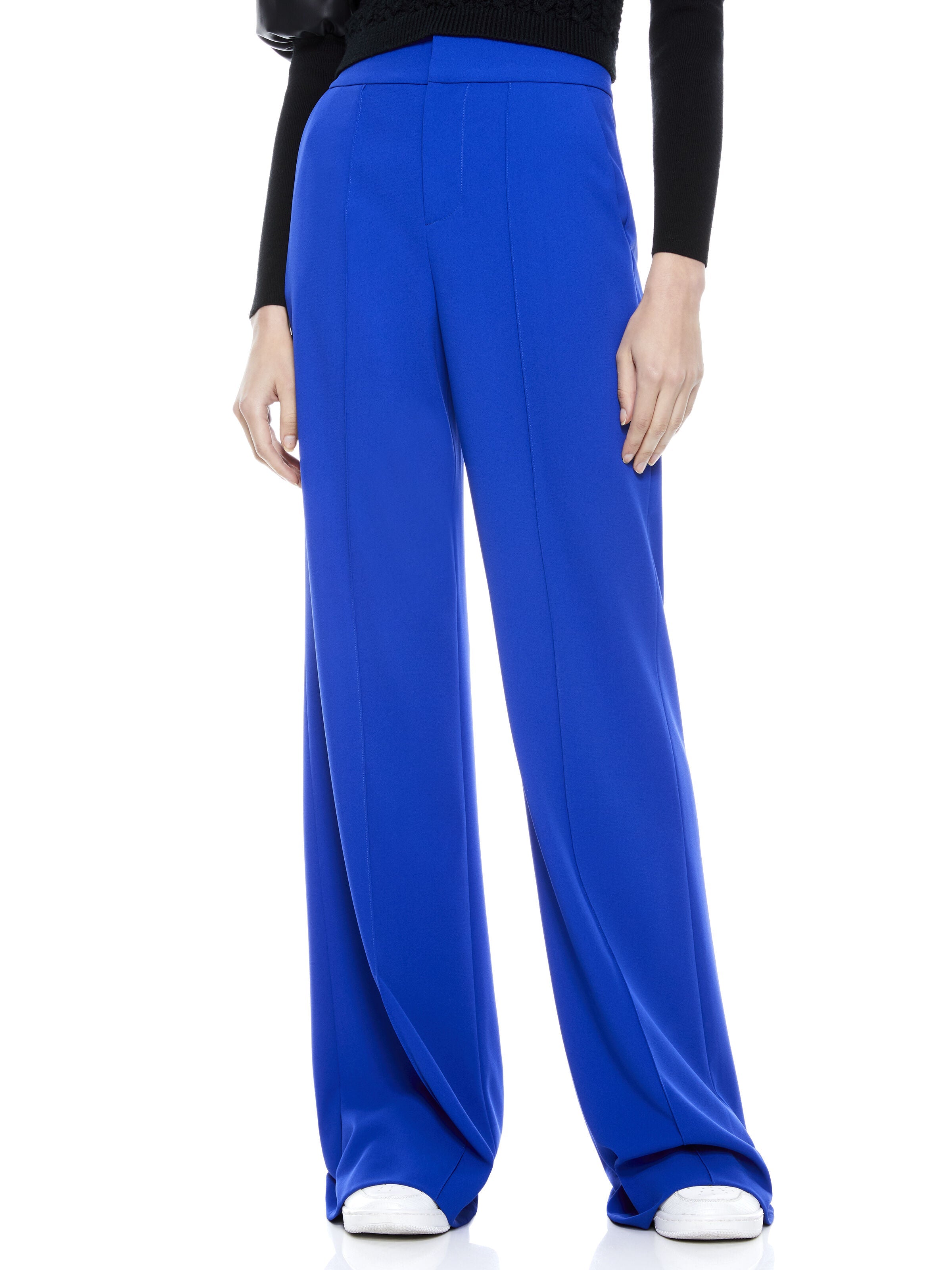 DYLAN HIGH WAISTED WIDE LEG PANT - IRIS