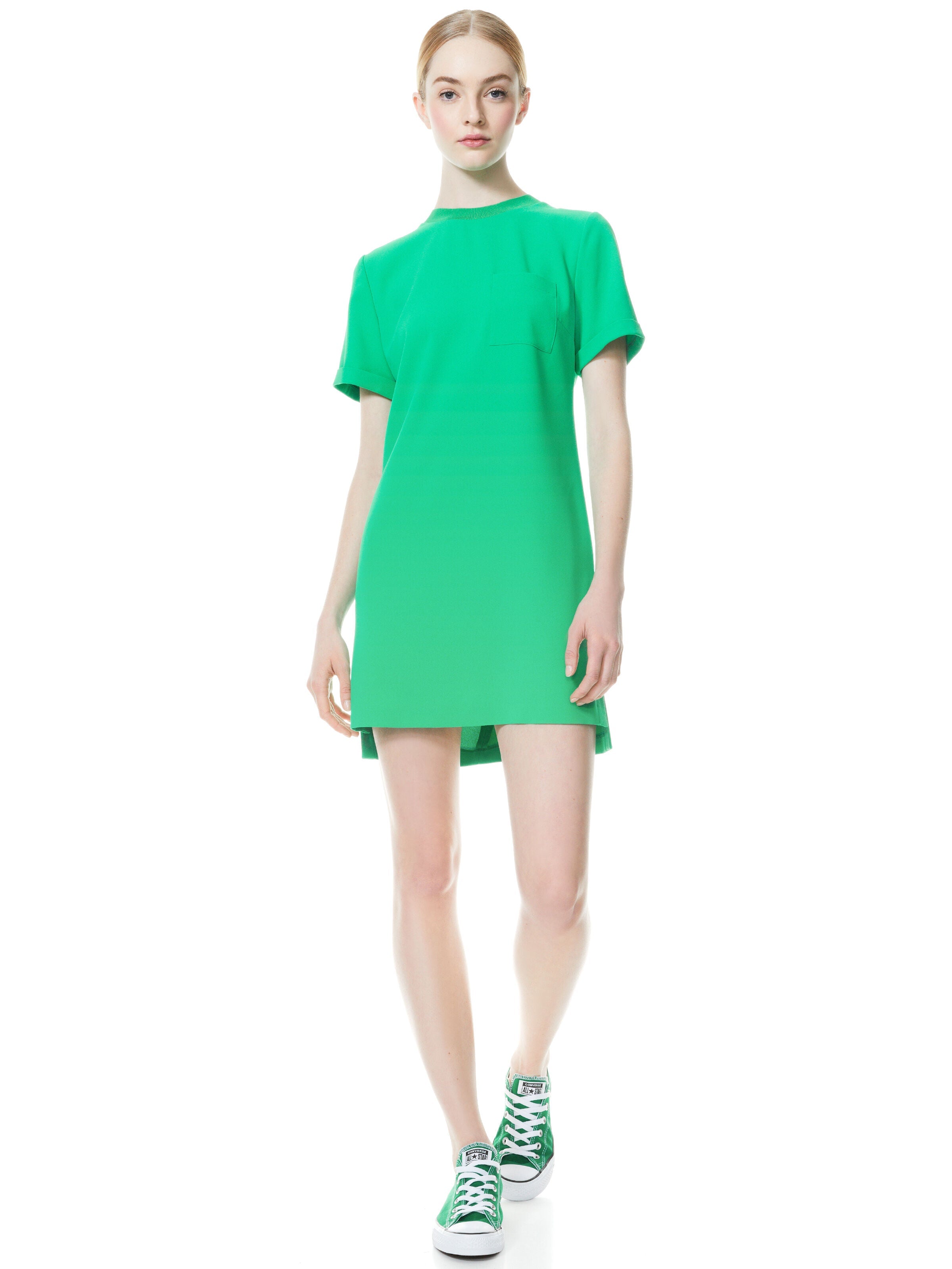 CATALINA ROLL SLEEVE MINI DRESS
