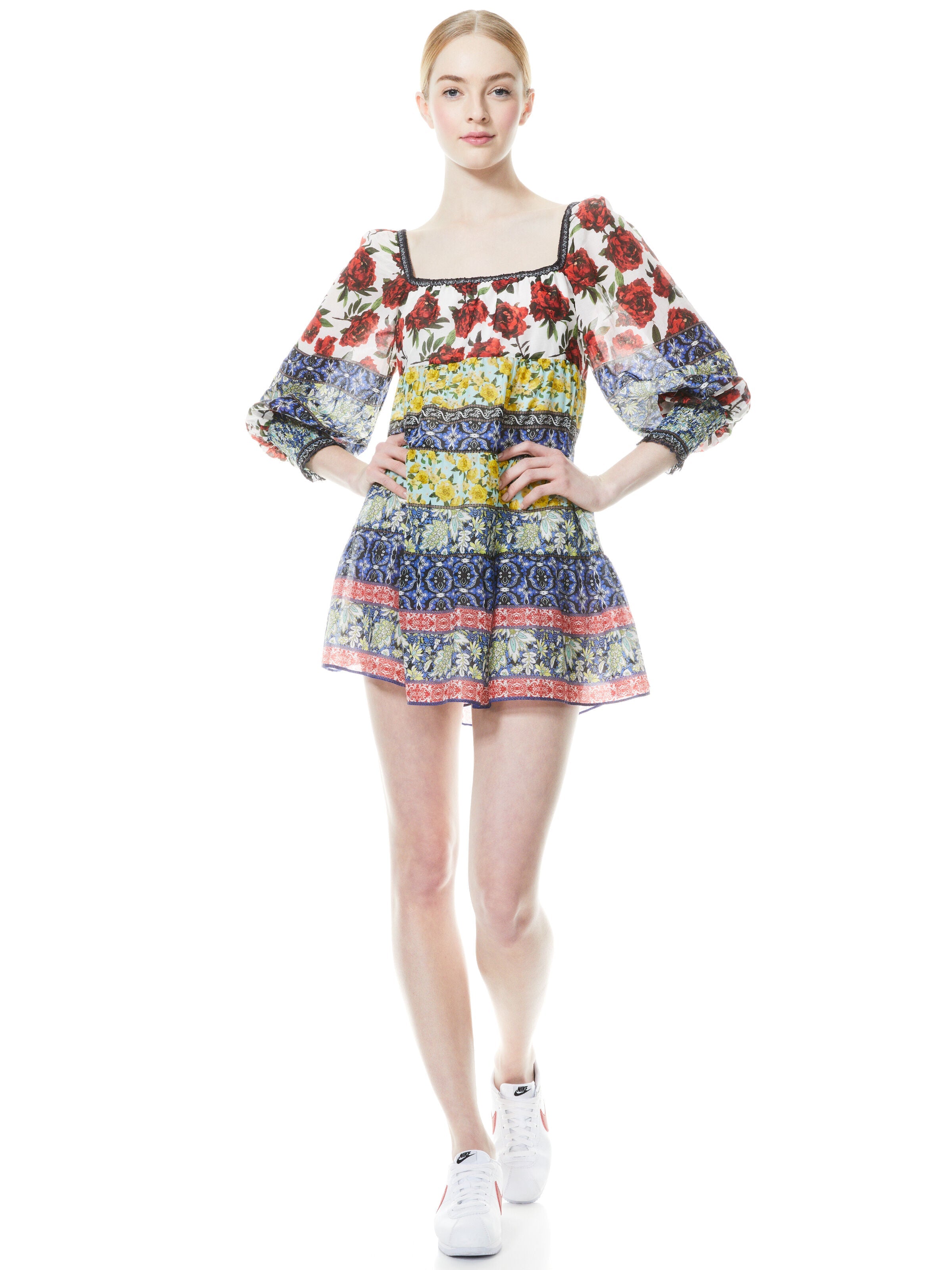 ROWEN SQUARE NECK MINI DRESS