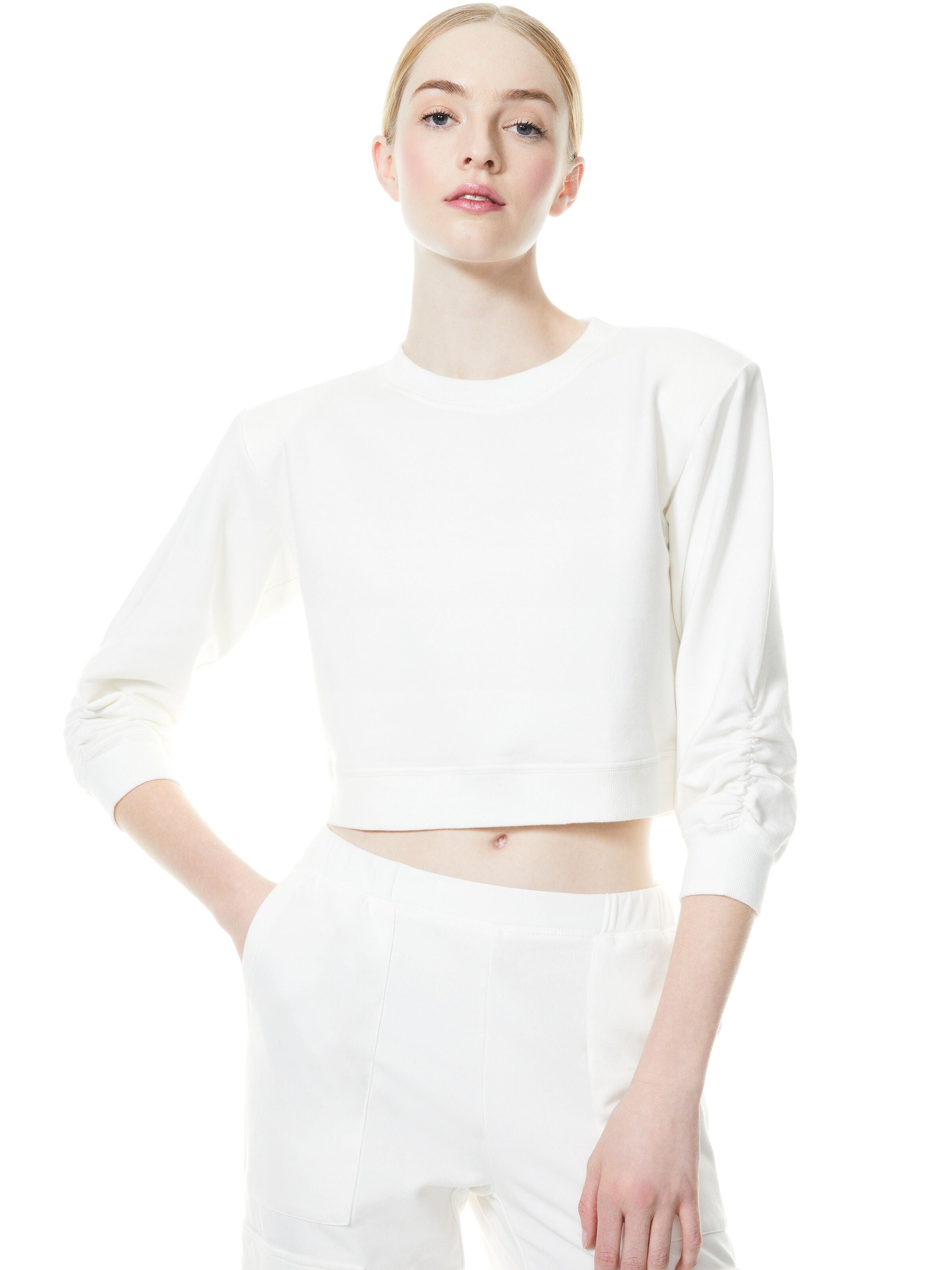 EMMERSON SCRUNCH SLEEVE TOP