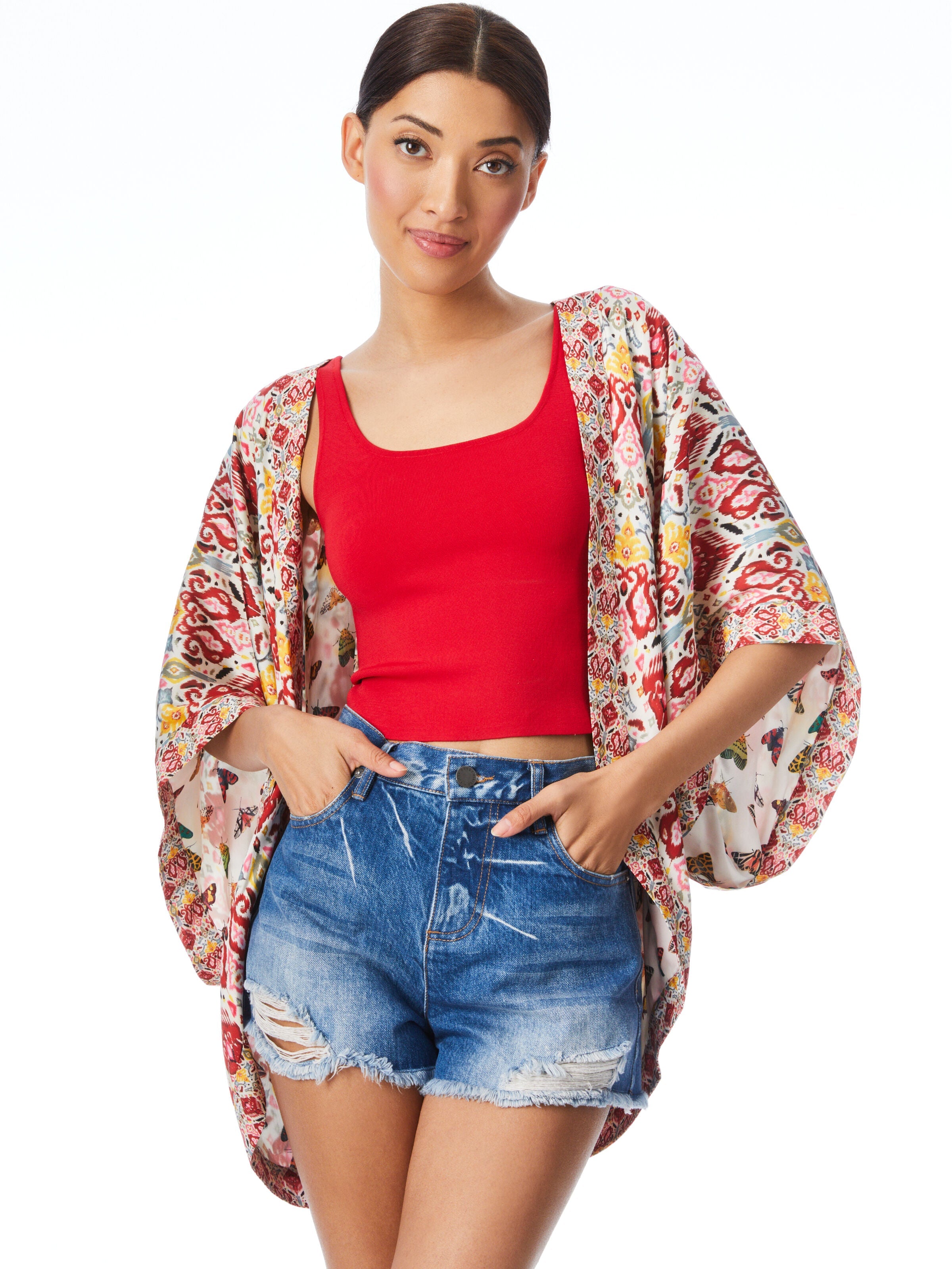 TRACY REVERSIBLE COCOON KIMONO