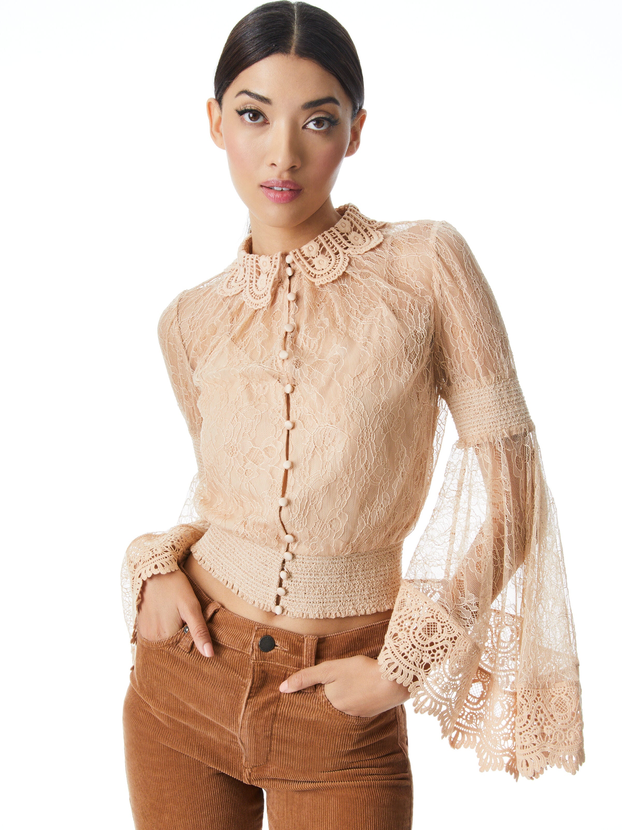 MILLIE BELLSLV CRCHT CLR TOP