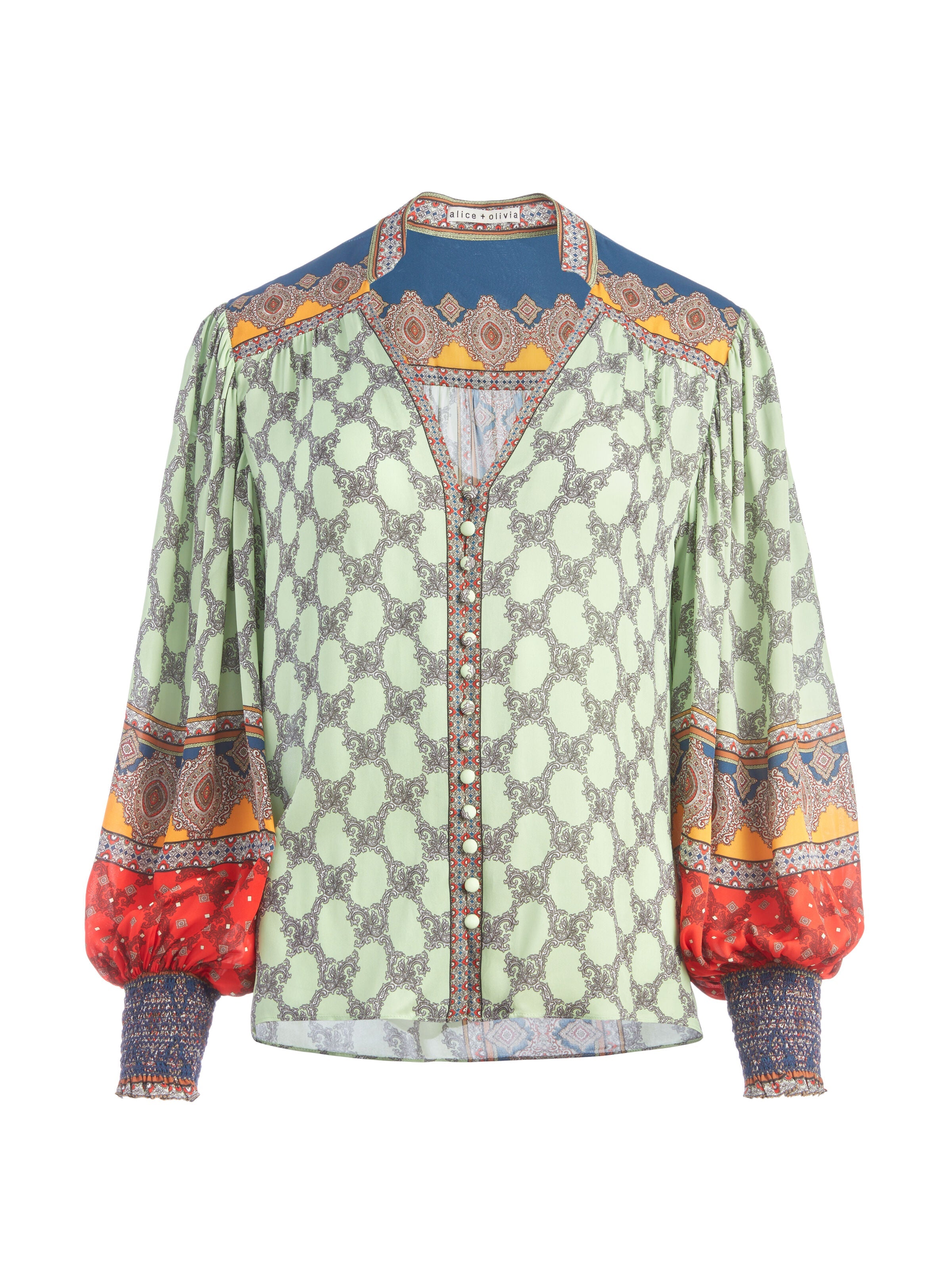 SERENA MANDARIN COLLAR BLOUSE