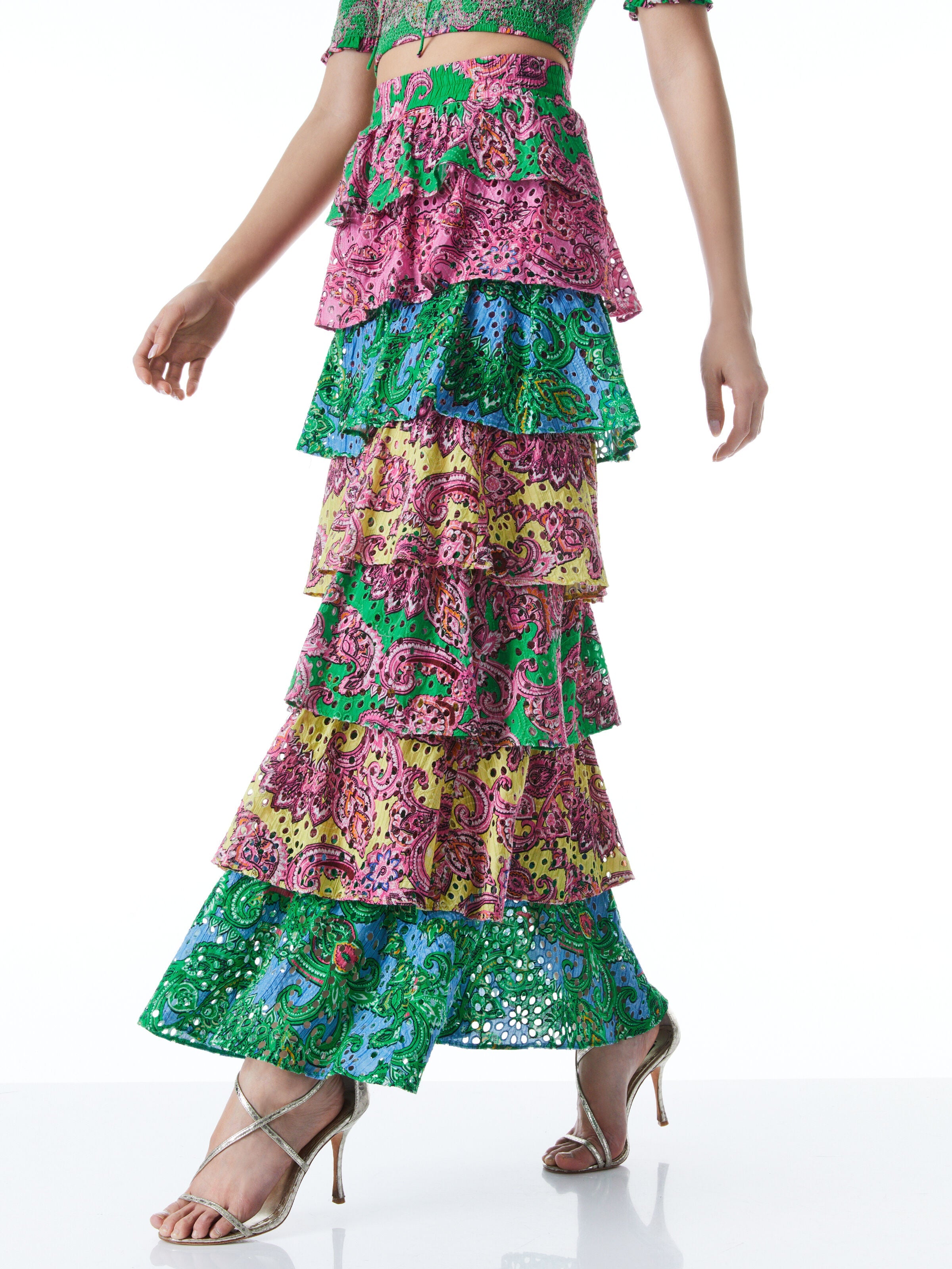 JIA TIERED RUFFLE SKIRT
