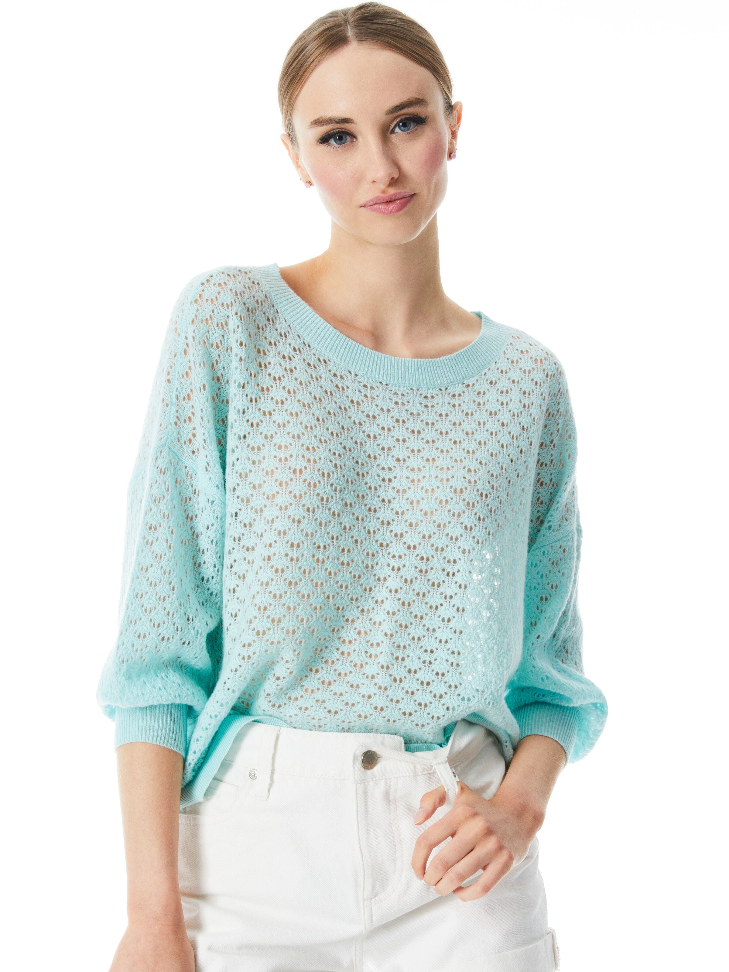 SAFFI POINTELLE PULLOVER