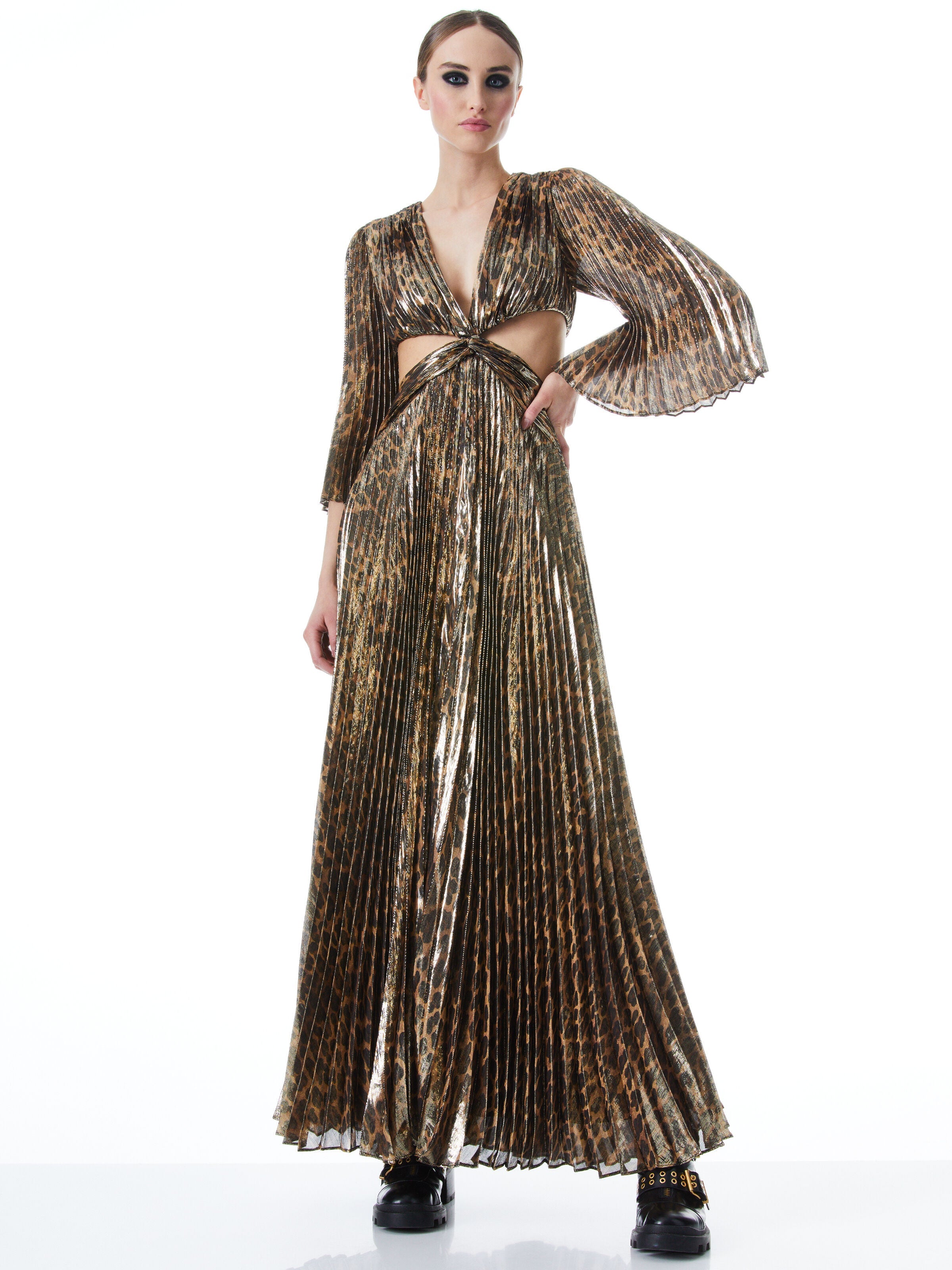 BAHAMA V-NECK CUT OUT MAXI DRESS