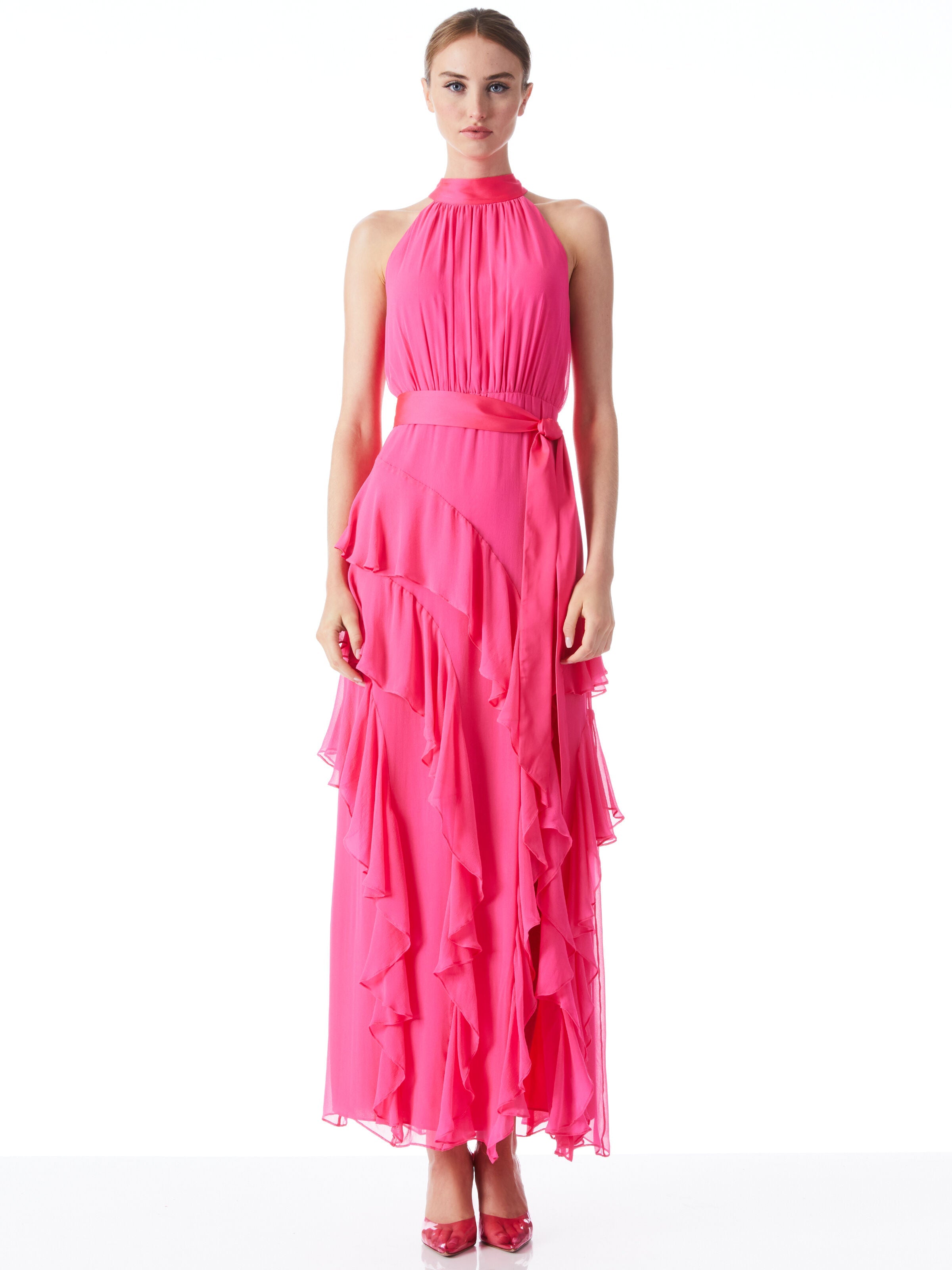 EMELIA HALTER NECK GOWN