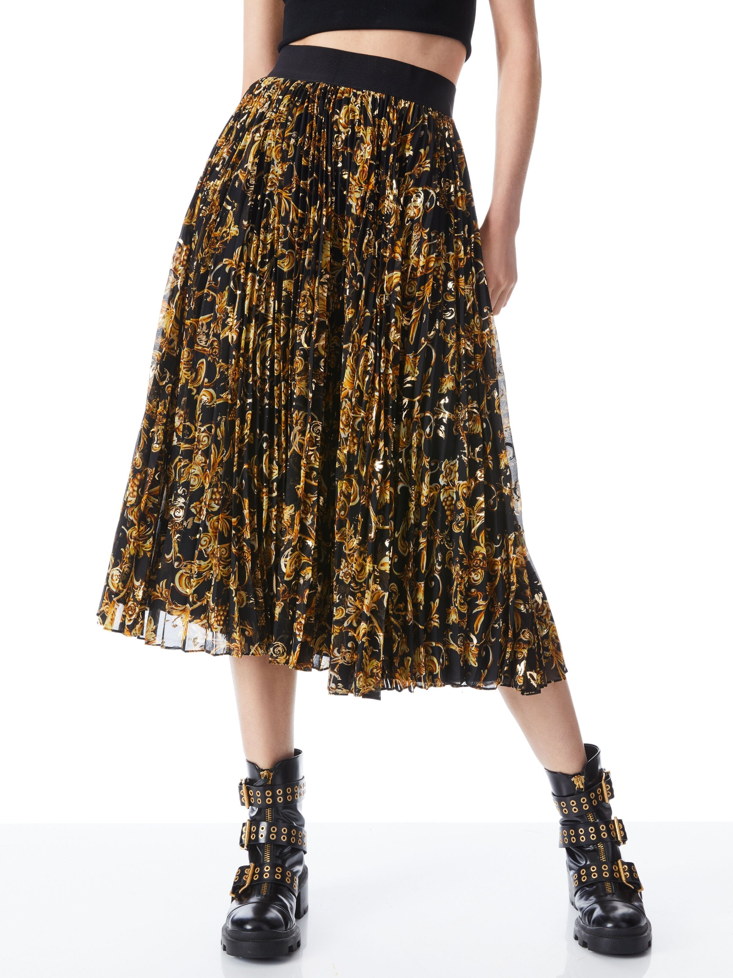 KATZ PLEATED MAXI SKIRT