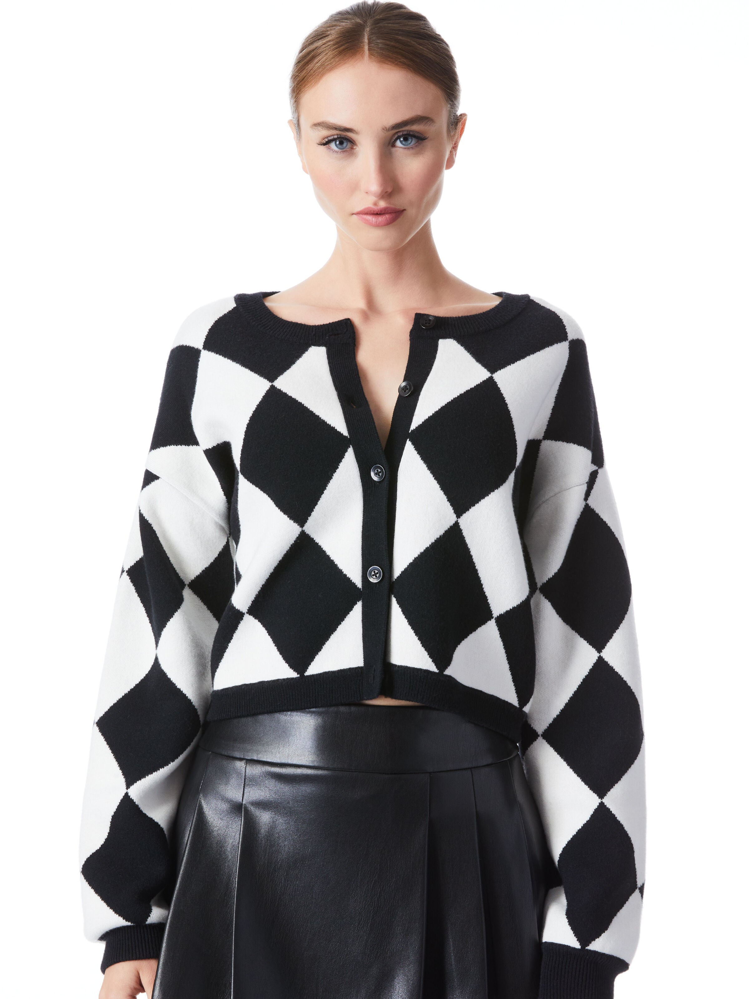 VERENA JACQUARD TEXTURED CARDIGAN