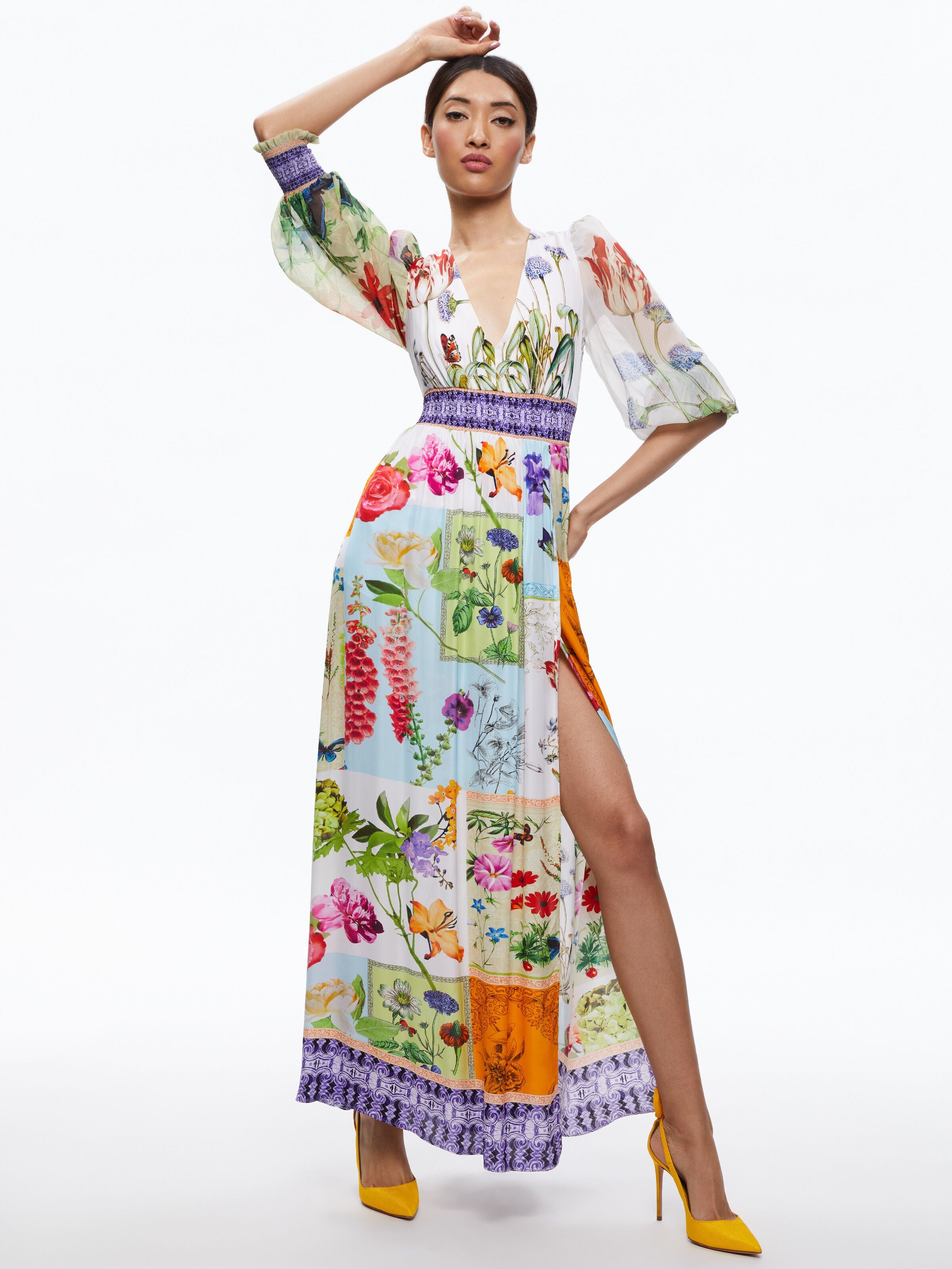 BELLAMI V-NECK MAXI DRESS