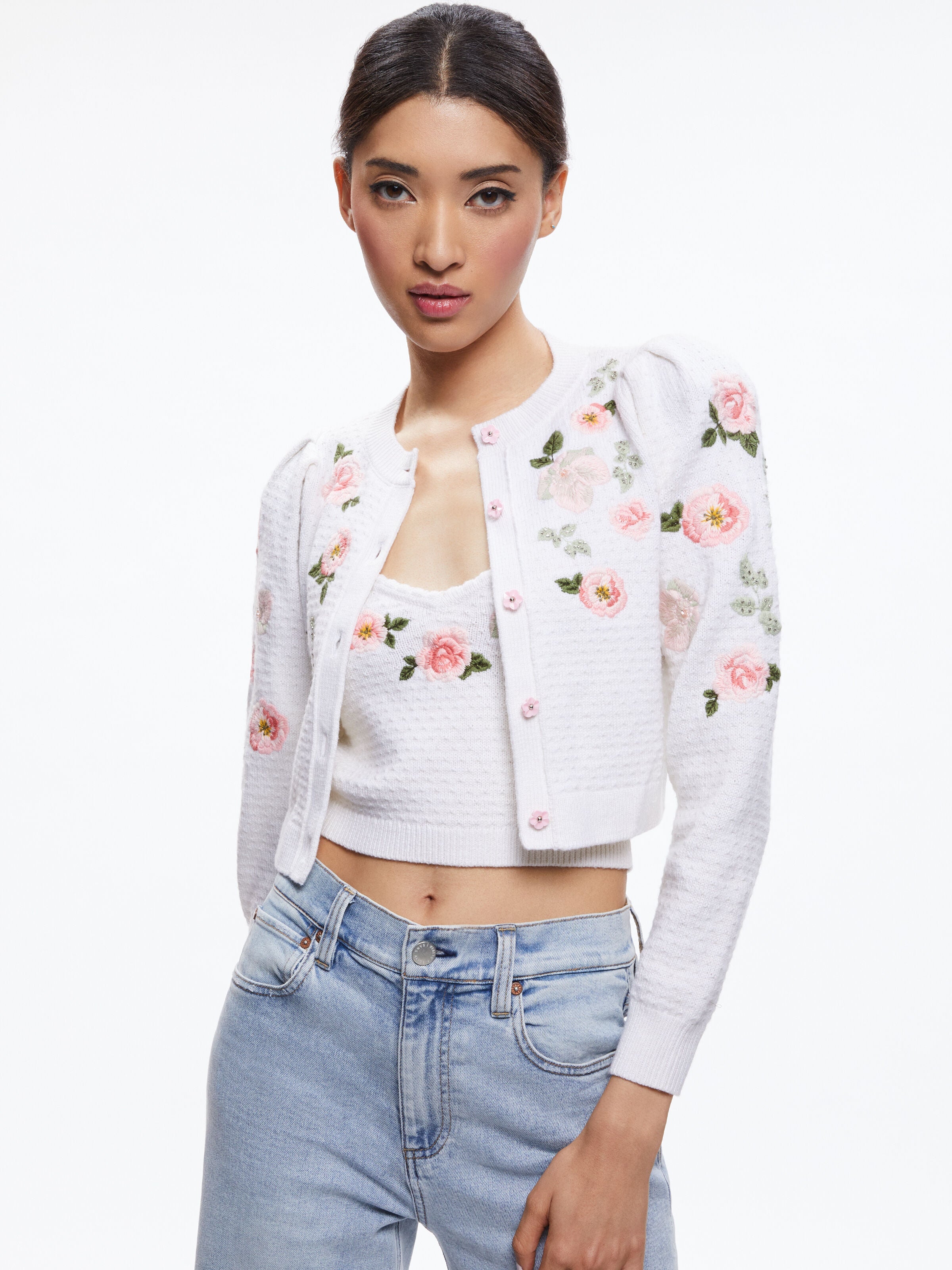 KITTY EMBROIDERED CARDIGAN