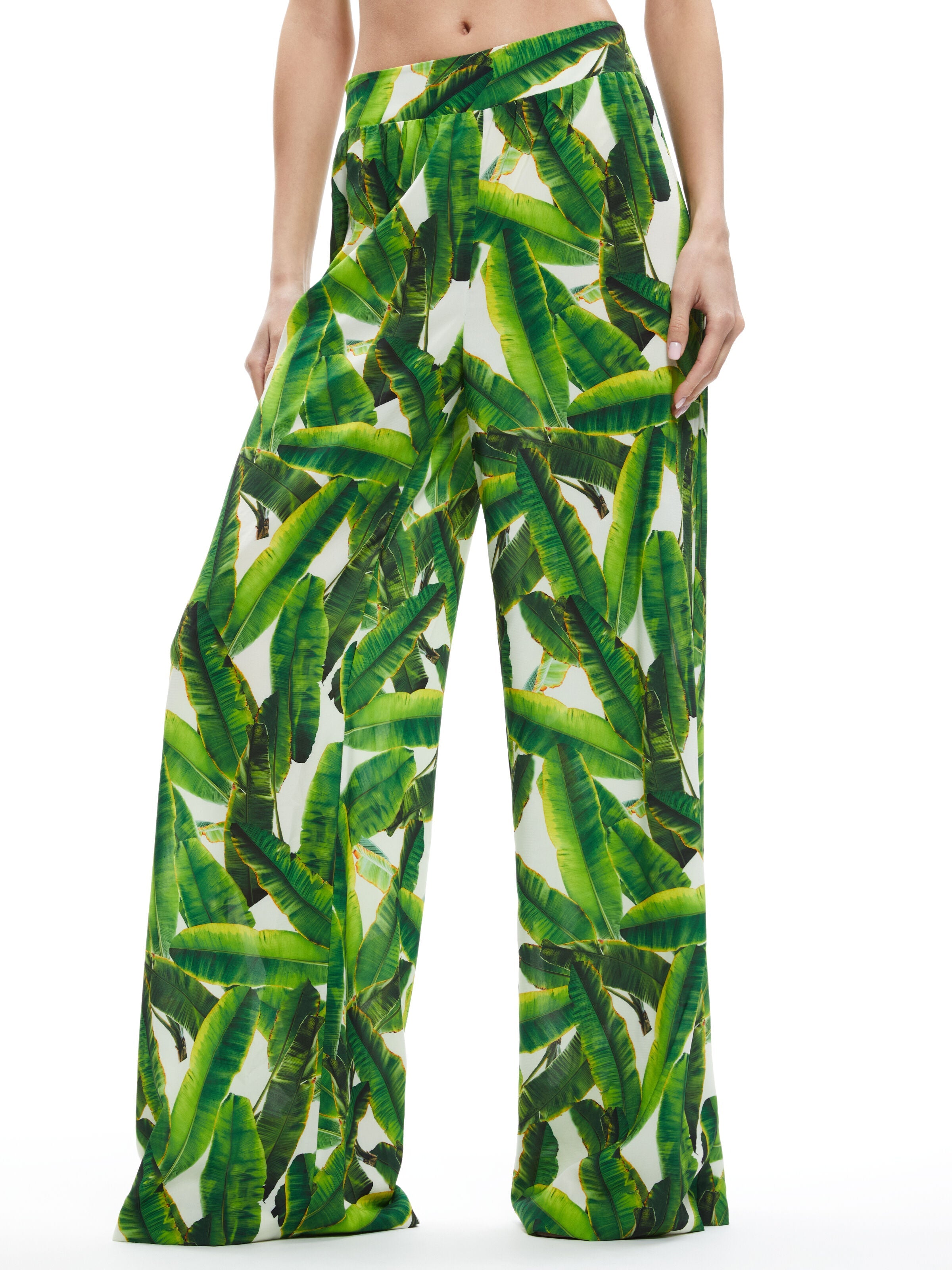 RUSSELL HIGH WAISTED SMOCKED WAISTBAND PANT