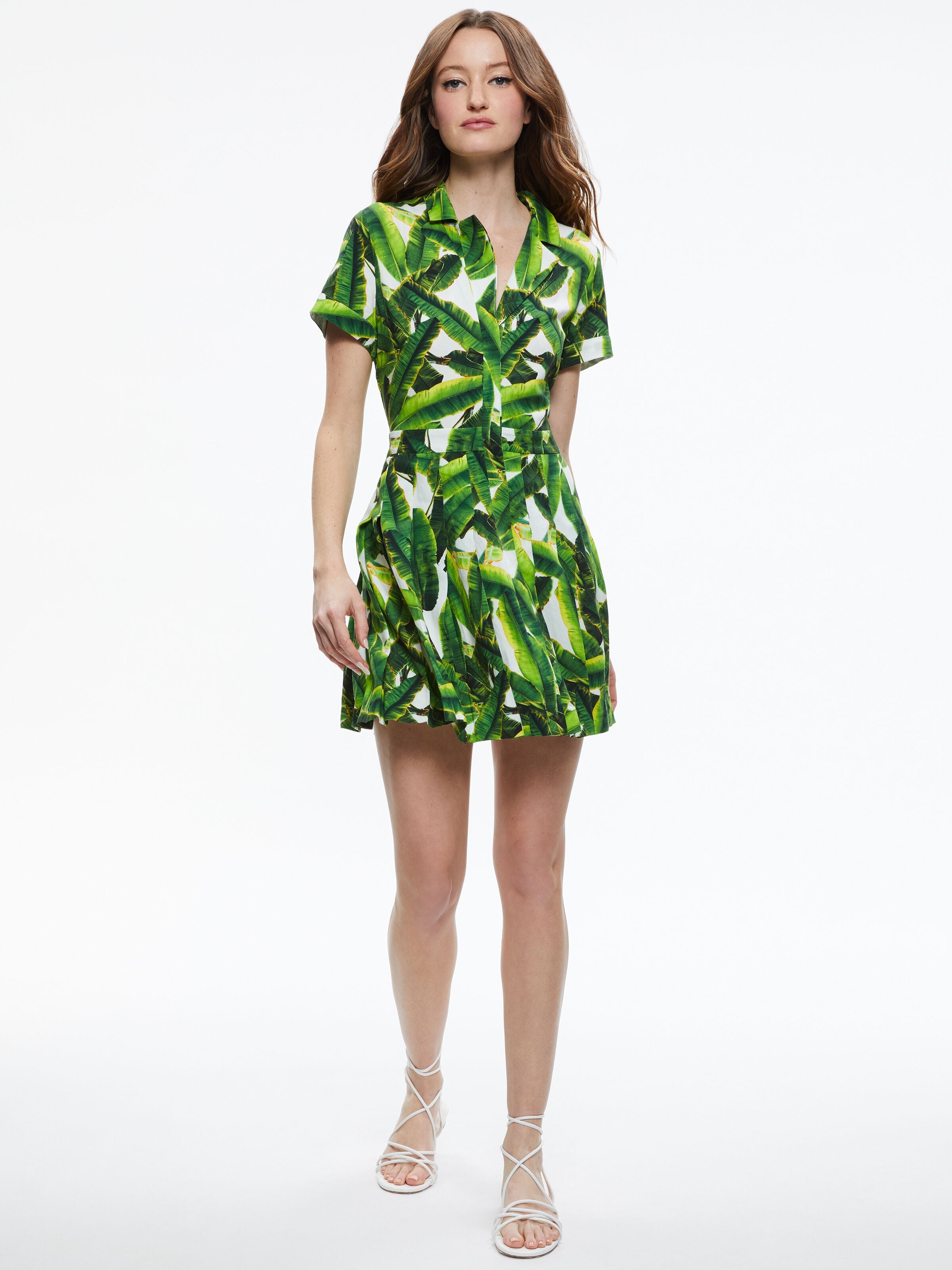 TAMALA BUTTON FRONT SHIRT DRESS