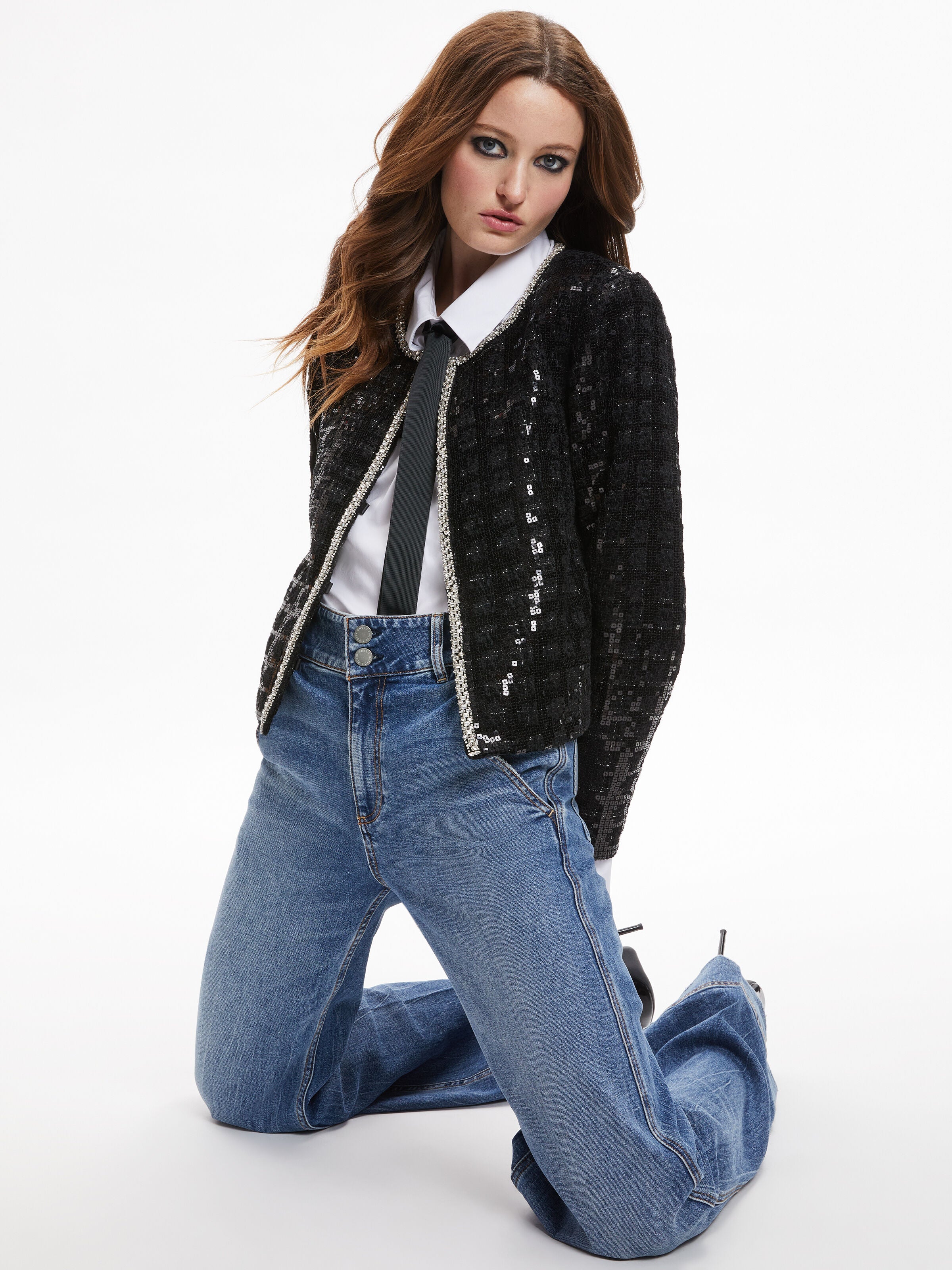 KIDMAN SEQUIN TWEED JACKET