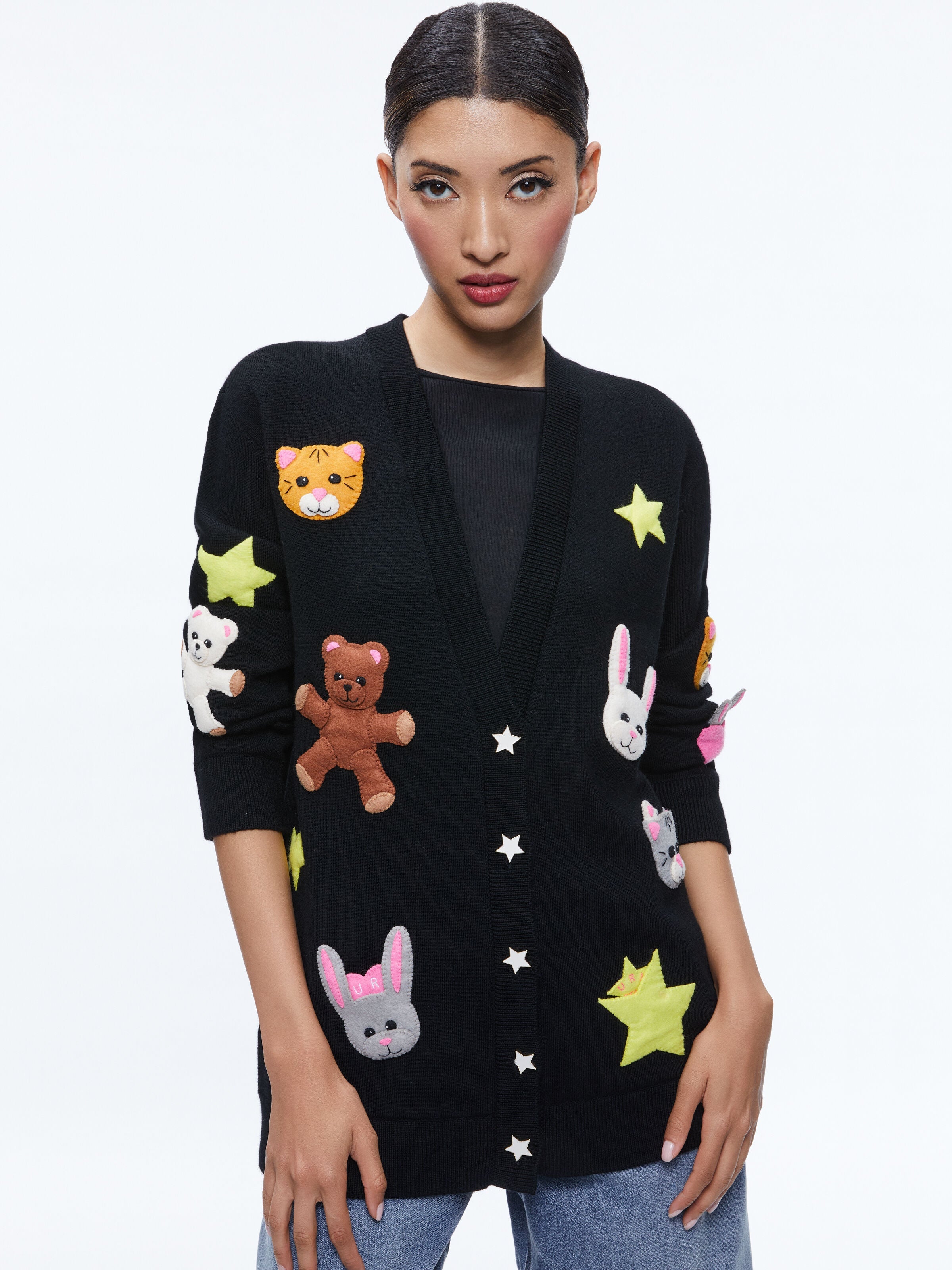 BRADFORD APPLIQUE CARDIGAN