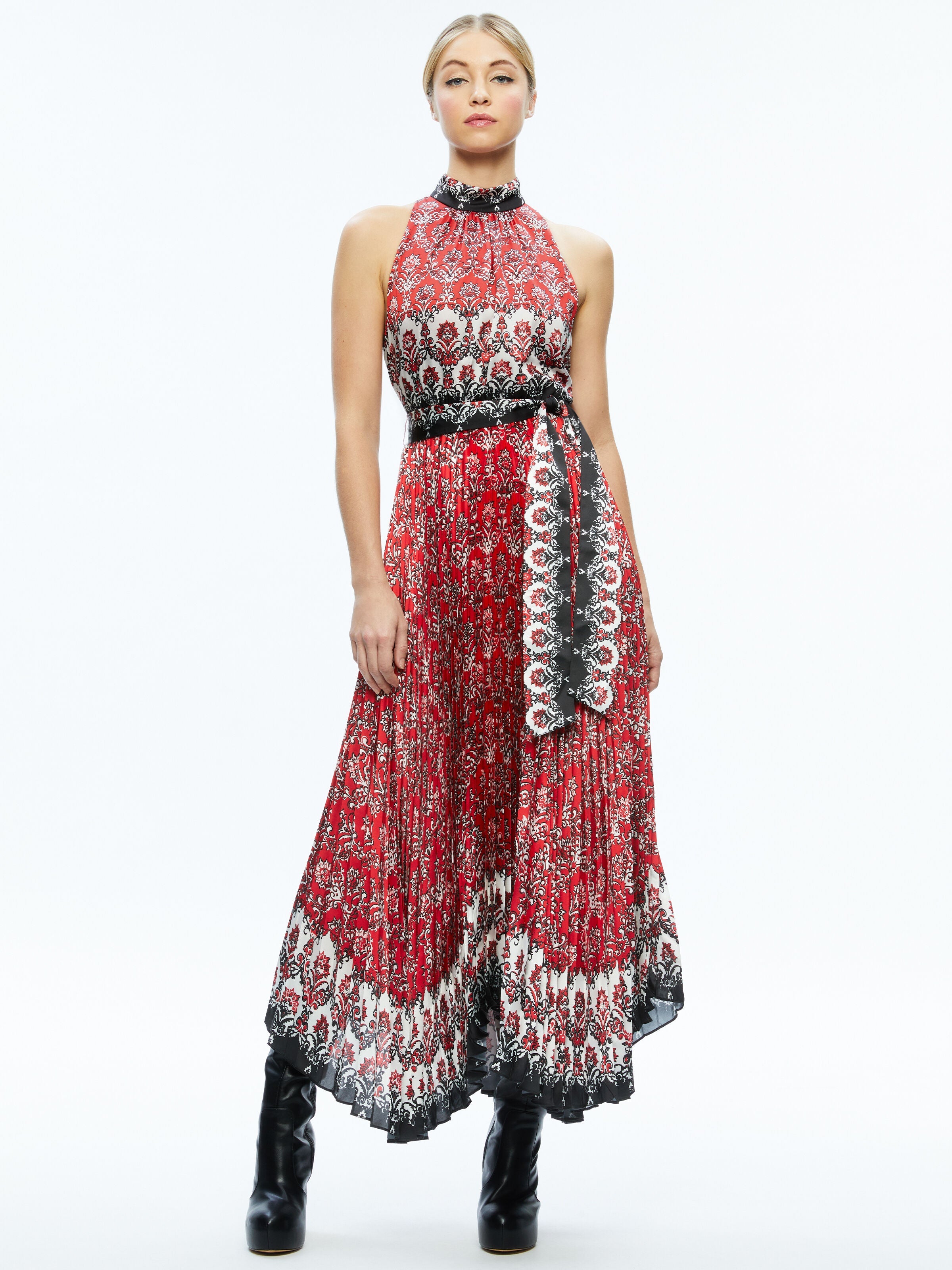 MERTIE MKNK PLT TIE MAXI DRESS