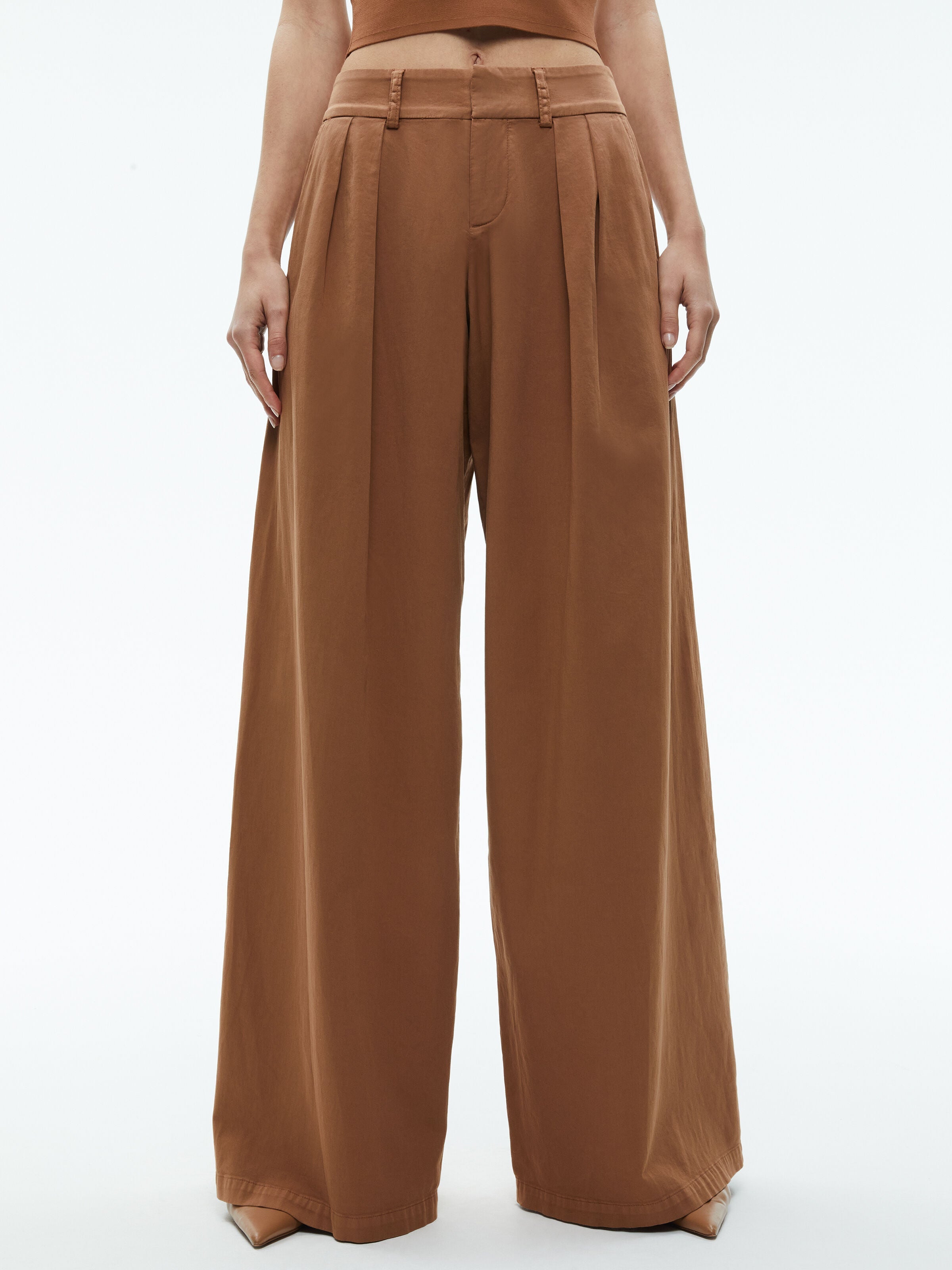 GARBO LOW RISE BAGGY TROUSERS