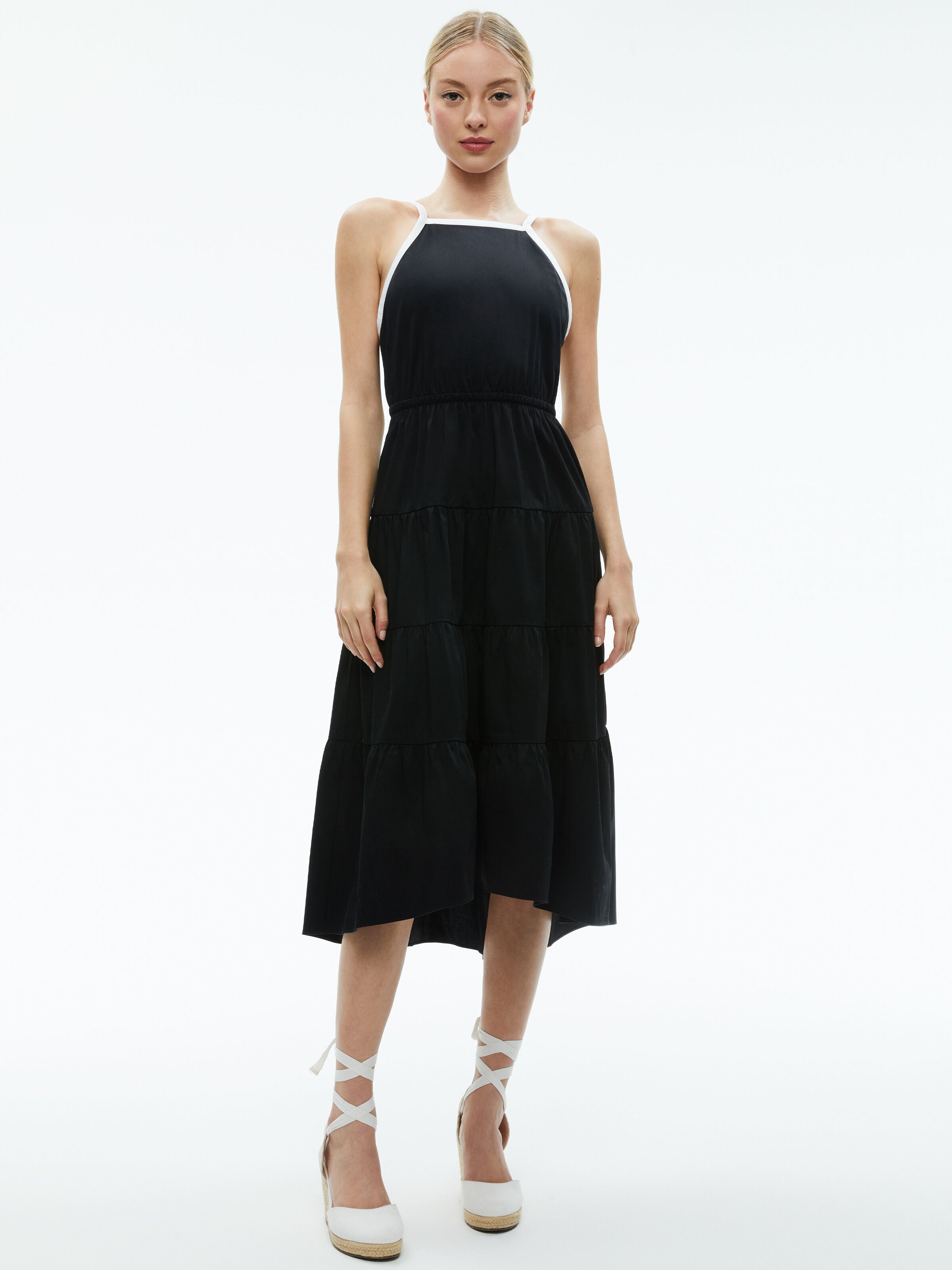 HARTLEY GATHERED MIDI DRESS