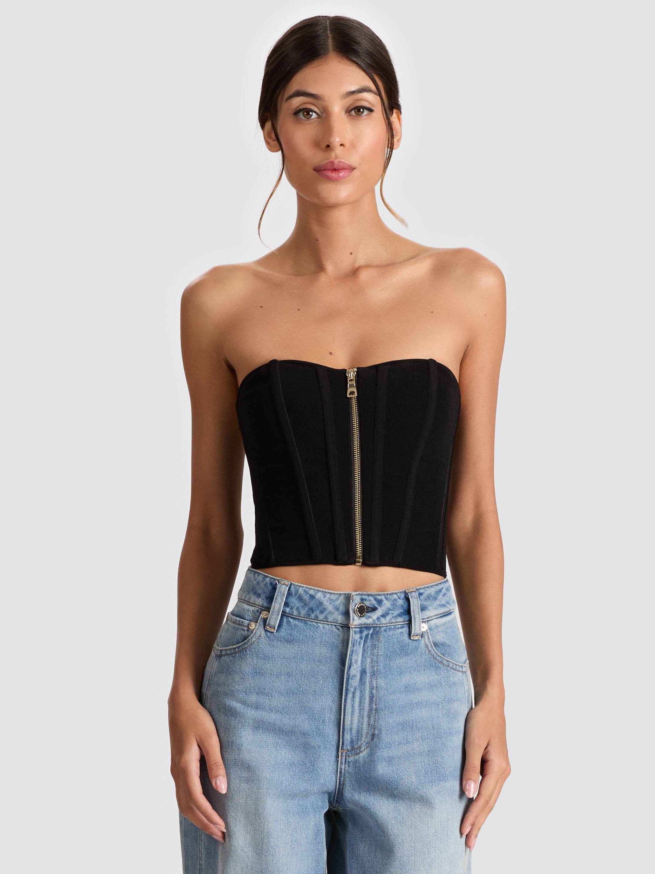 TASHA ZIP FRONT CORSET