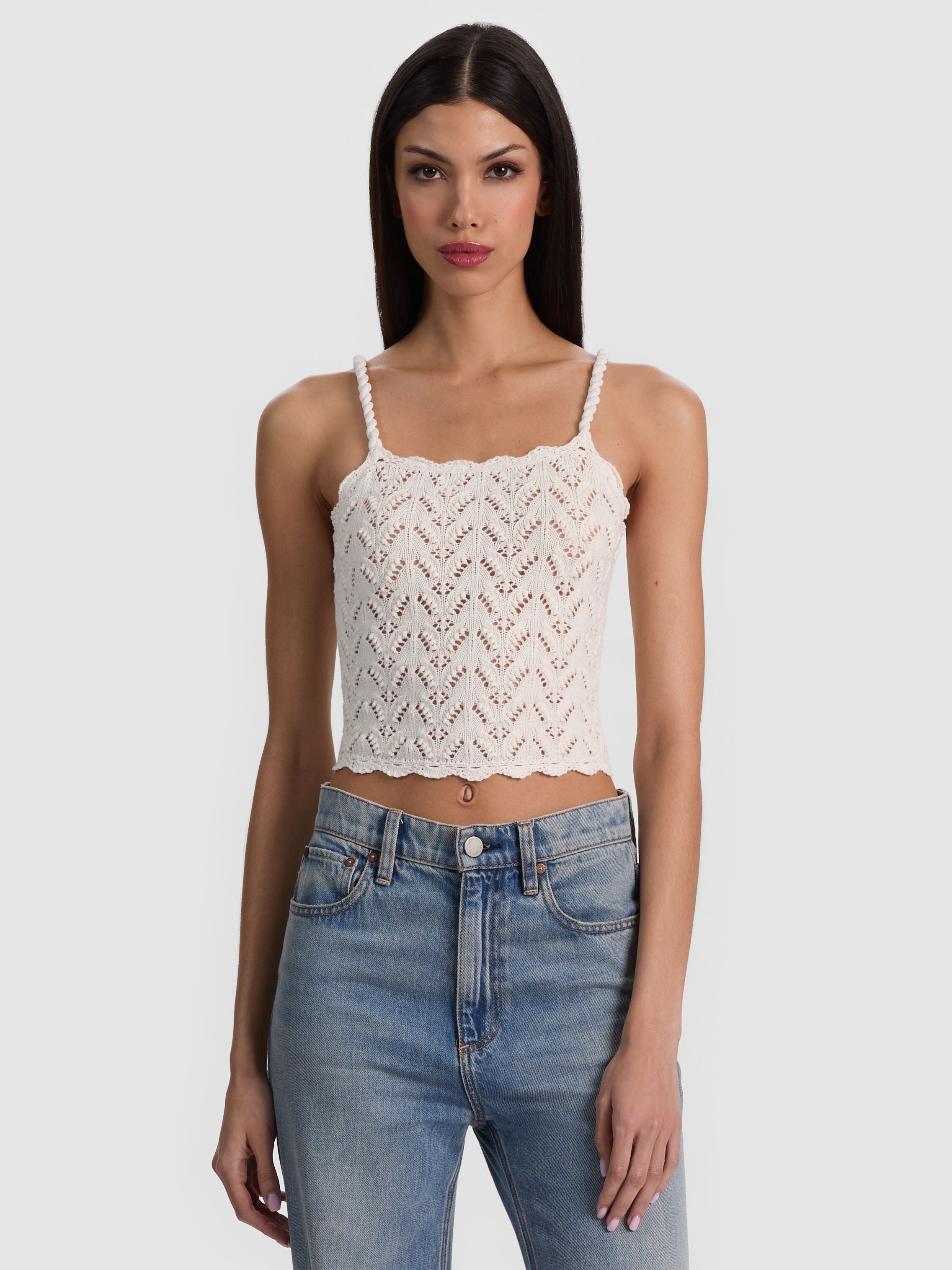 SID CHIFFON STRAP TANK