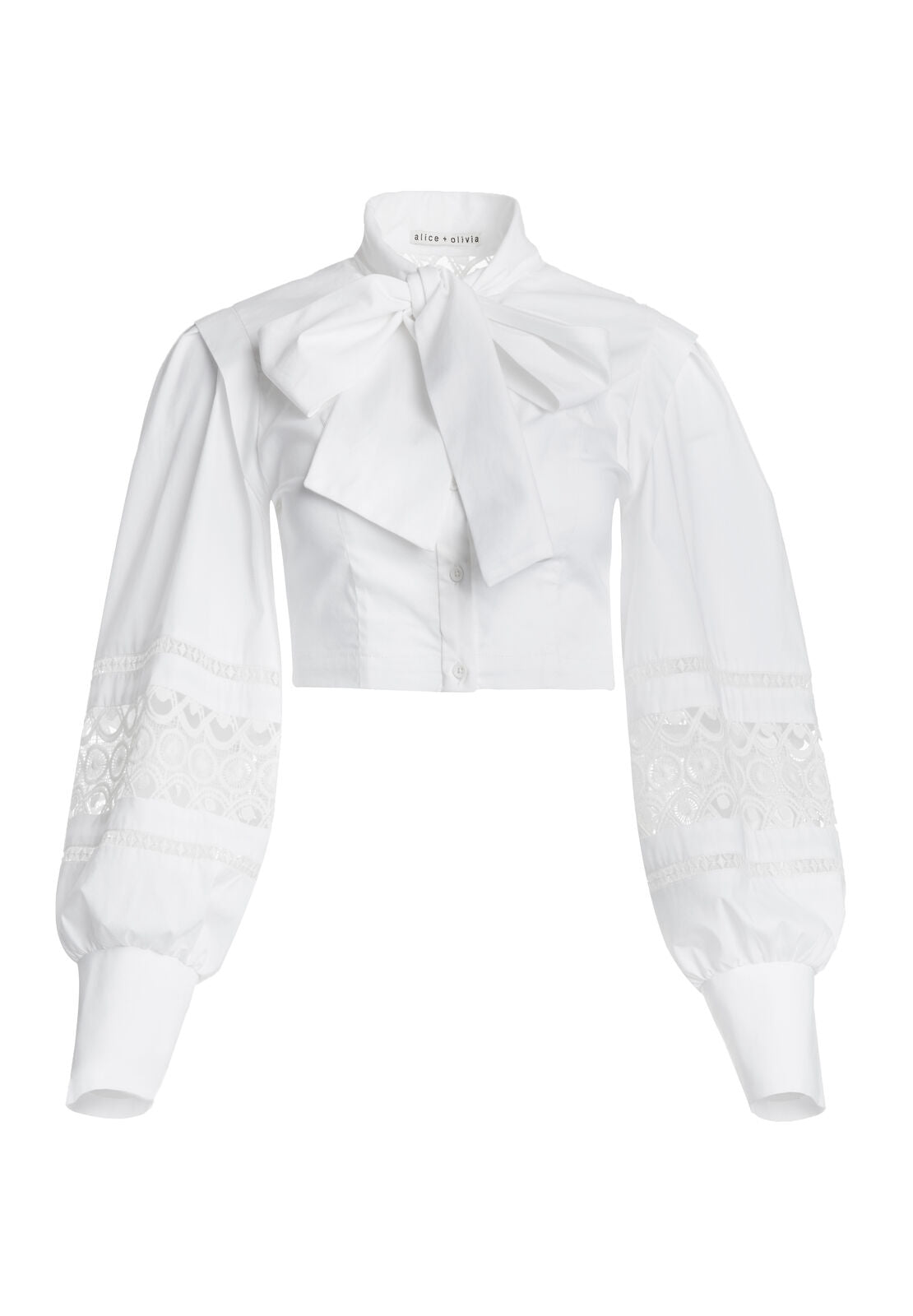ALVINA CROPPED BLOUSE W BOW