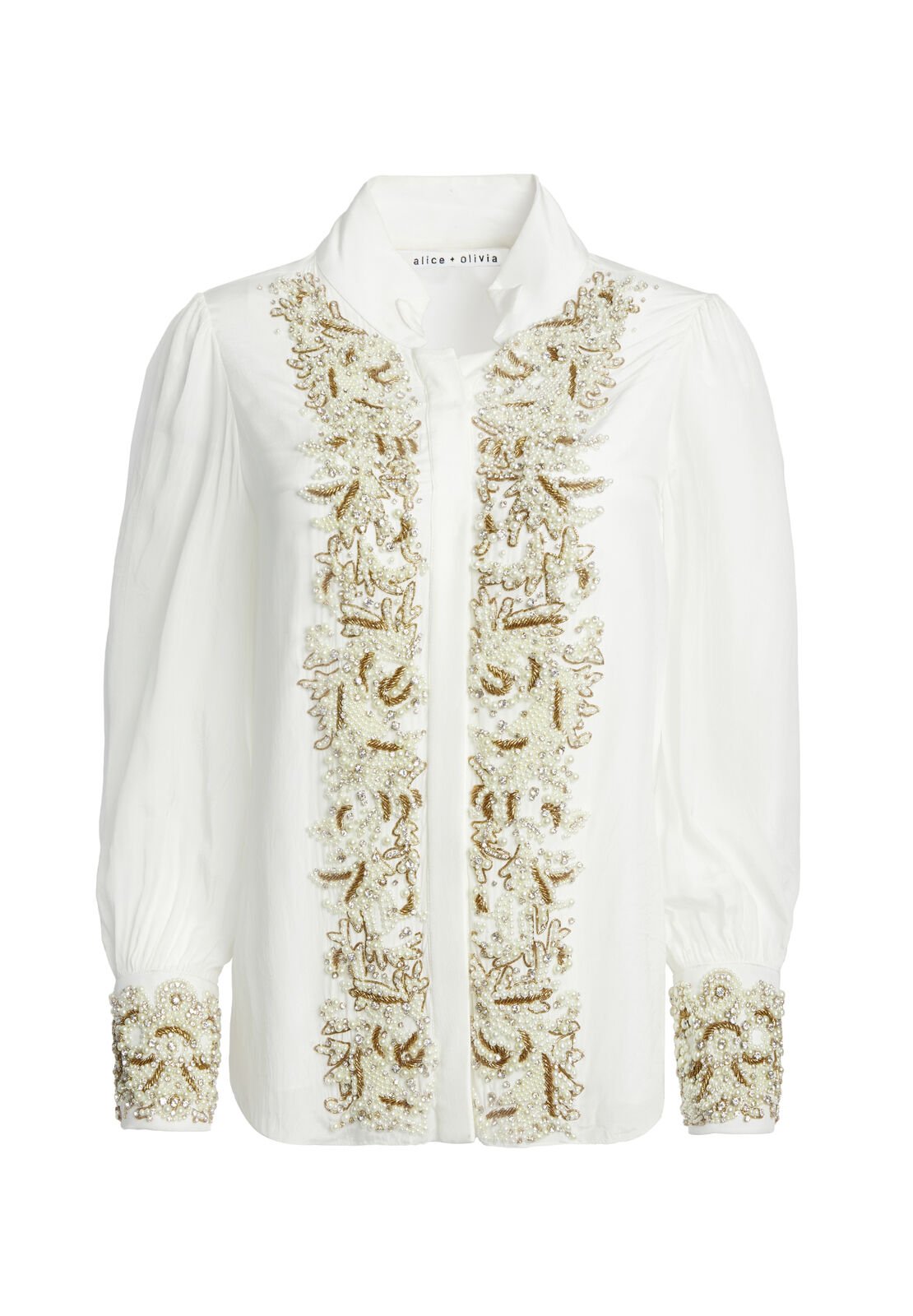 ZITA EMBELL BTN UP BLOUSE