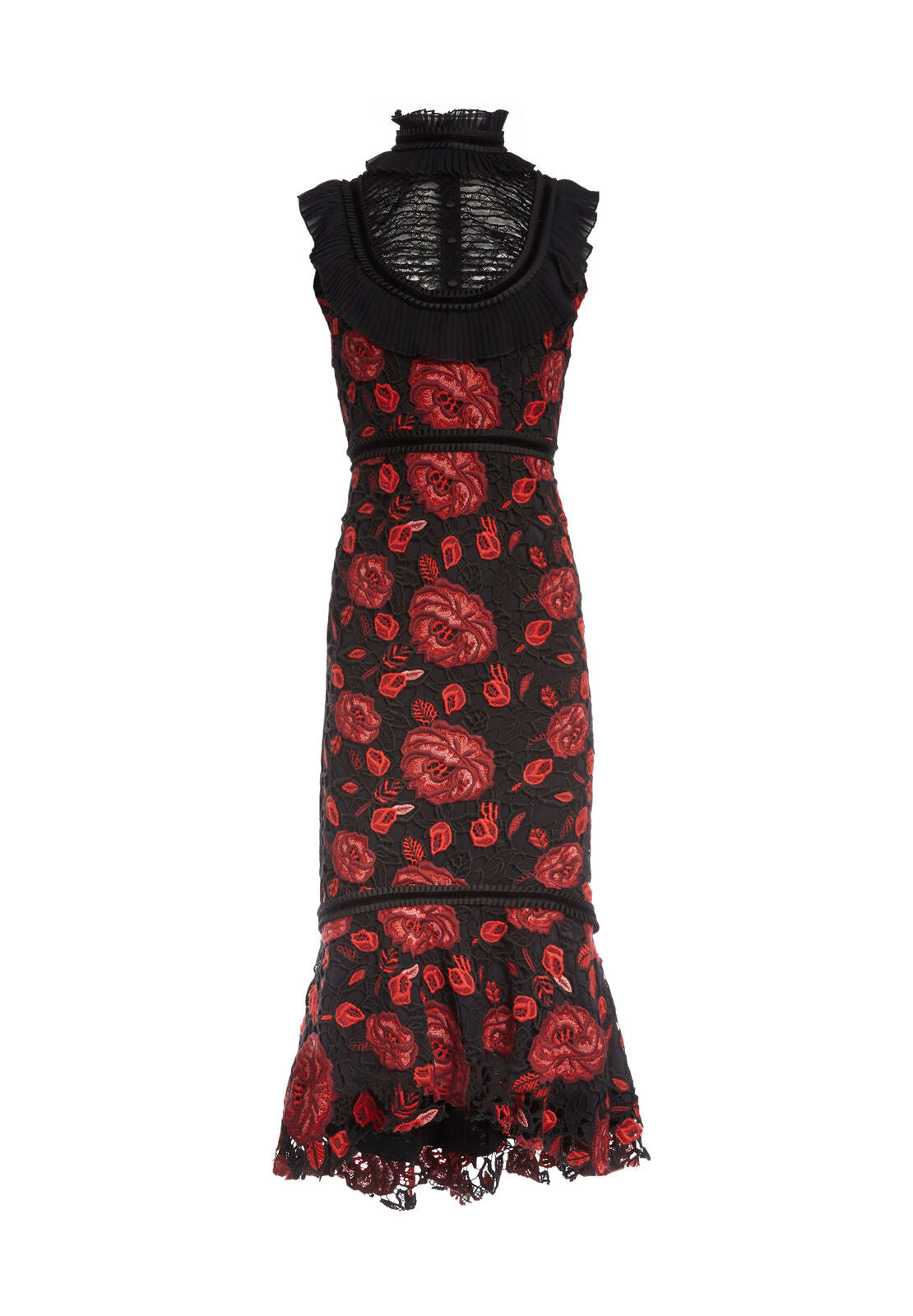 EVELINA HIGH NK MIDI RFFLE DR
