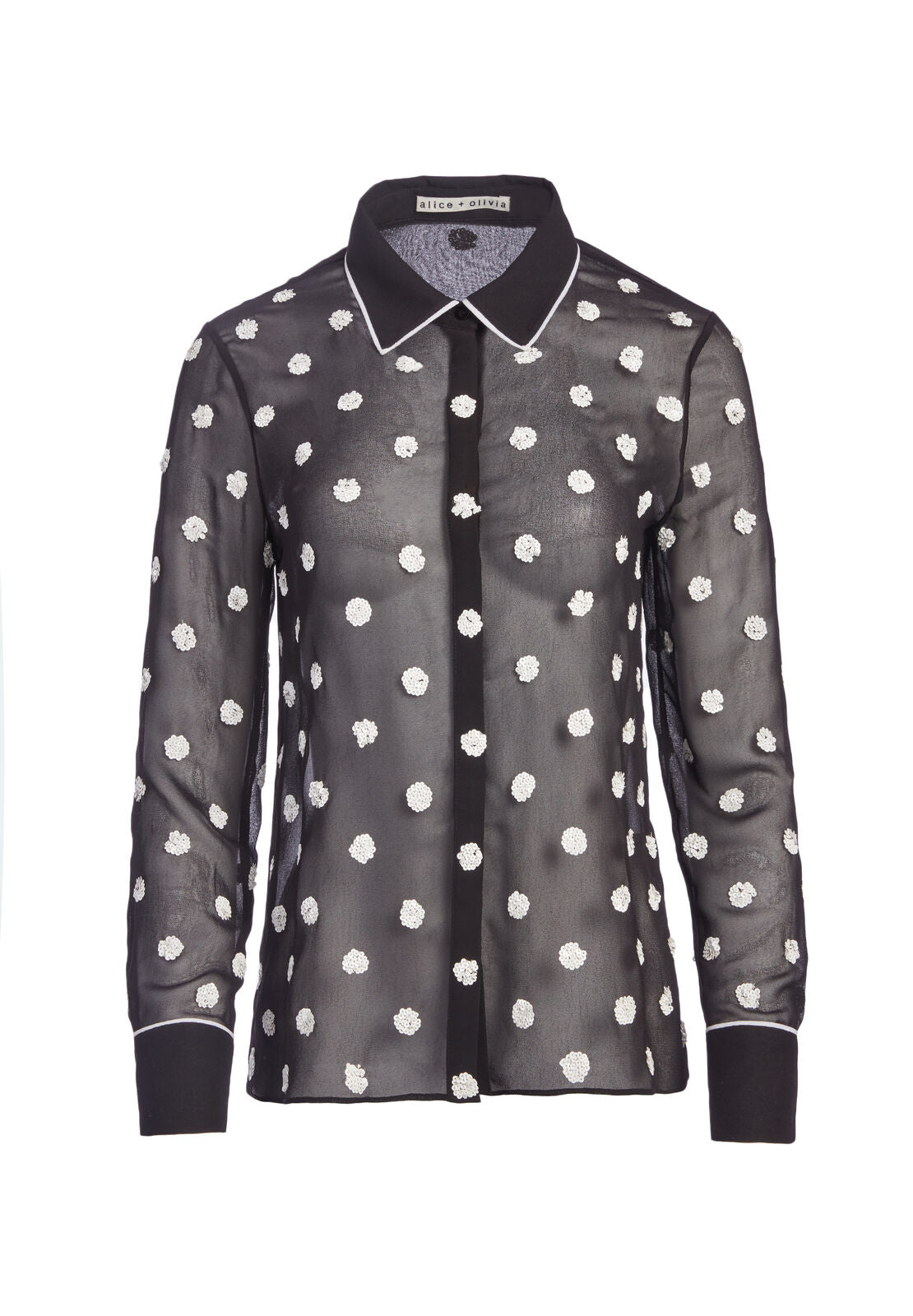 VINA SEQUIN BUTTON DOWN