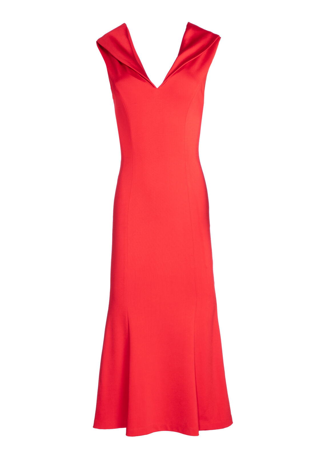 CECILIA RED MIDI DRESS