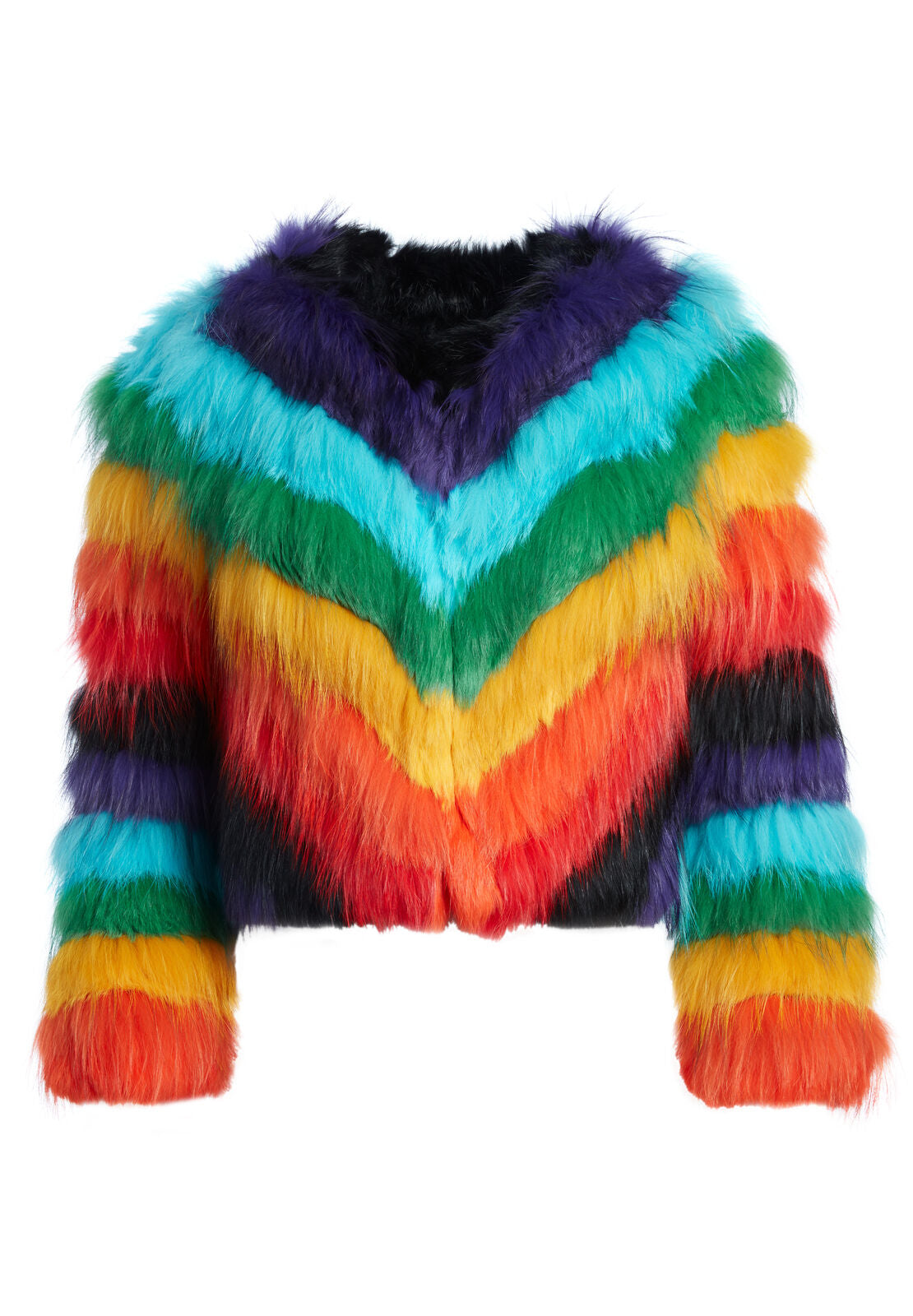 FAWN RAINBOW FUR JACKET