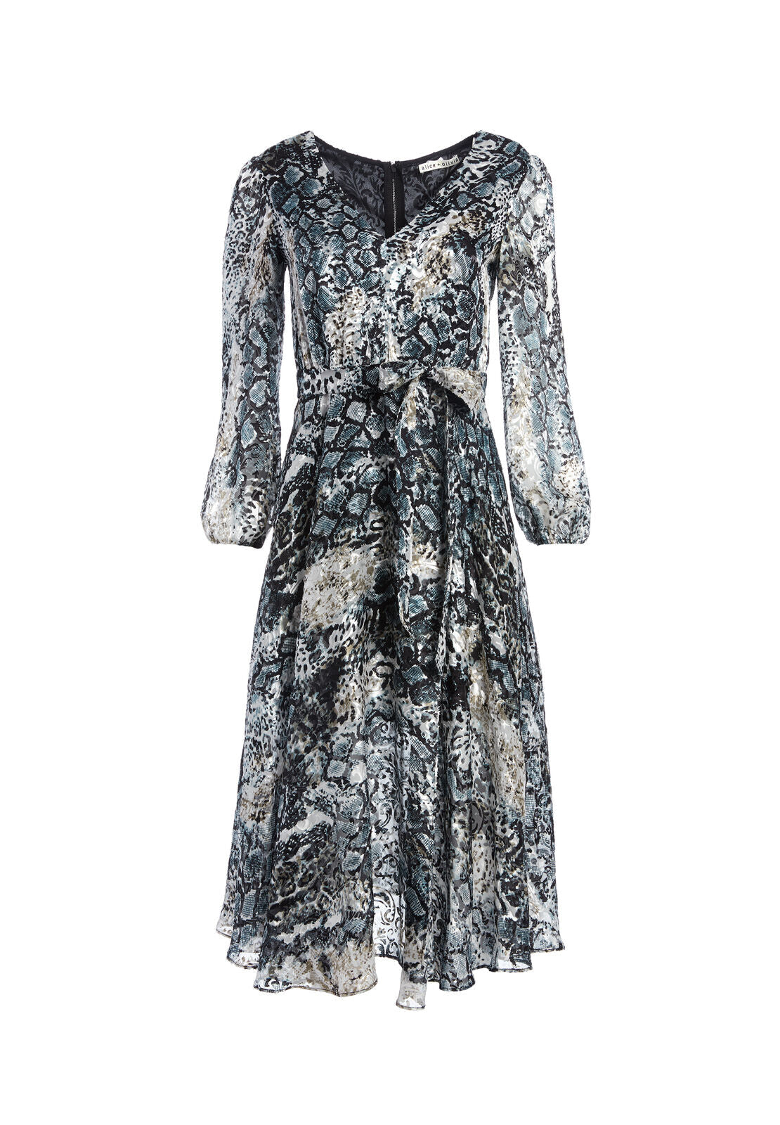 COCO ANIMAL PRINT MIDI DRESS