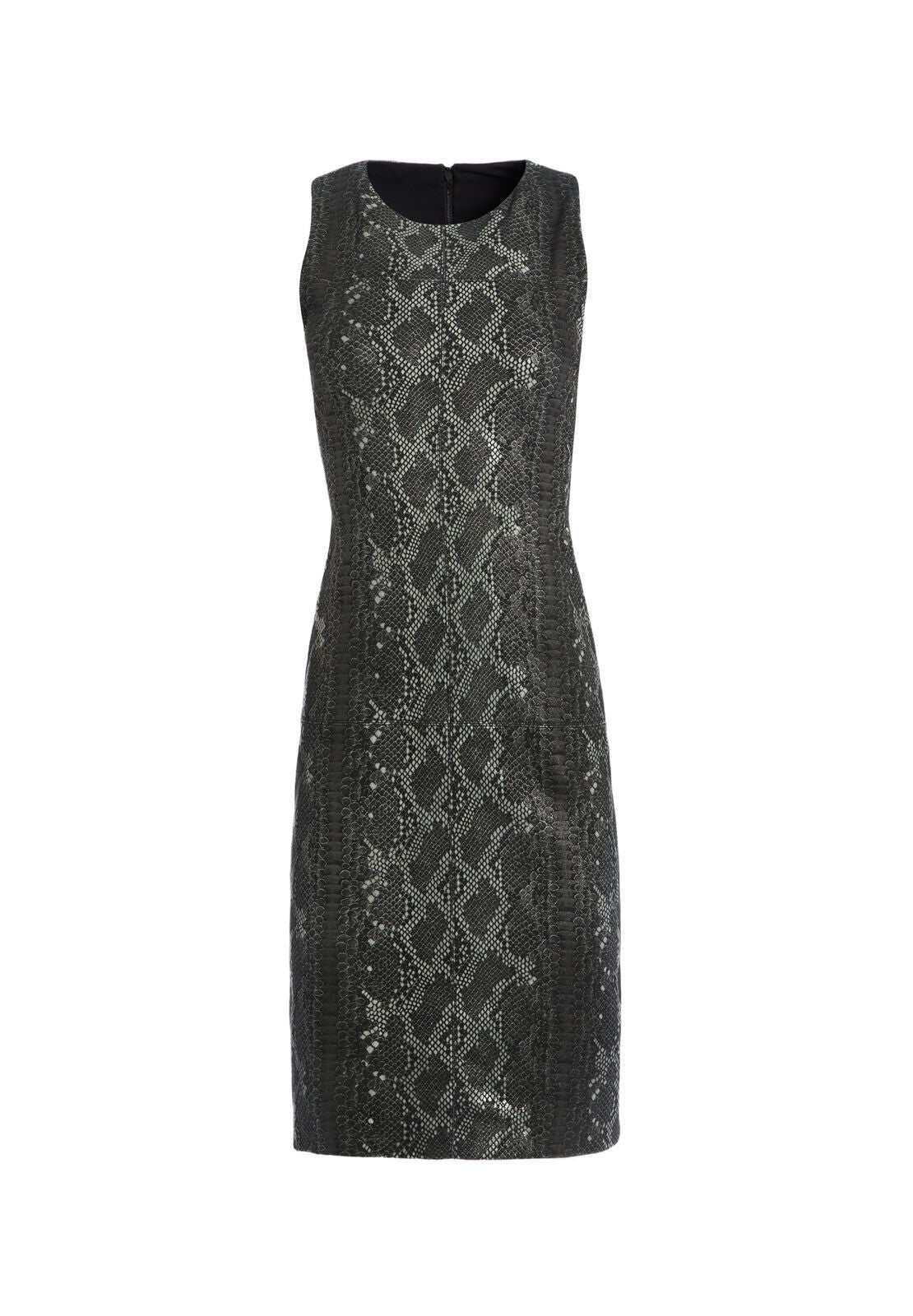 LARITA SNAKE SKIN LEATHER DRESS