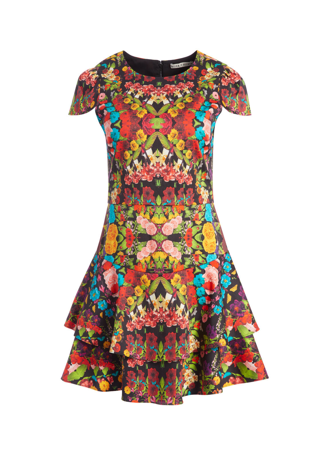 AINSLEY FLORAL RUFFLE DRESS