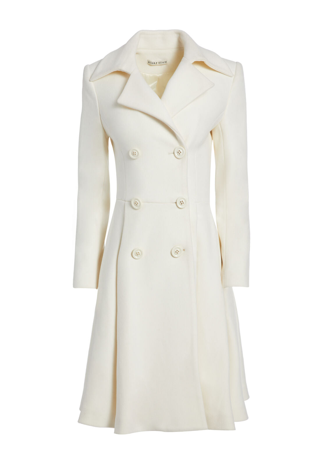 LEILA FIT AND FLARE PLEATED COAT