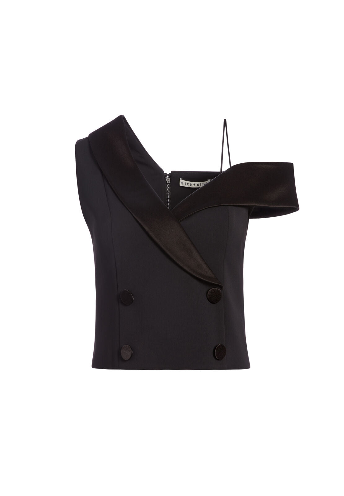 TAYLOR ASYMMETRICAL TUXEDO TOP