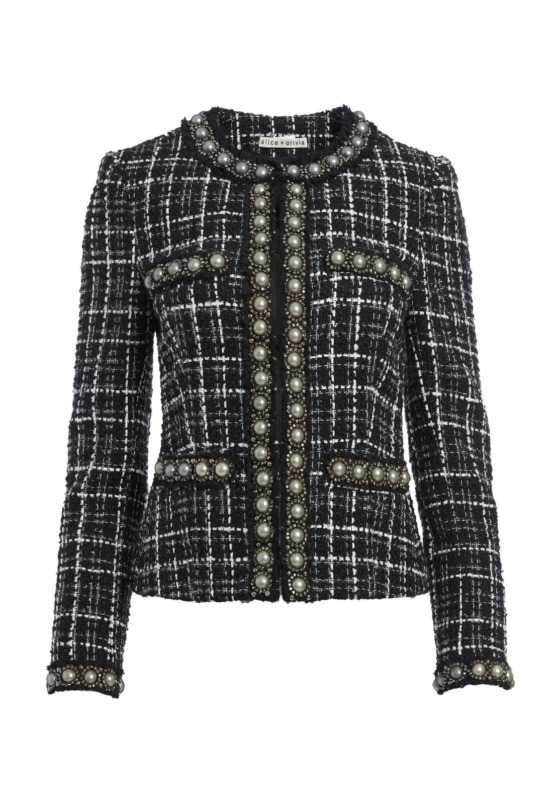 CARMEN PEARL FITTED BLAZER