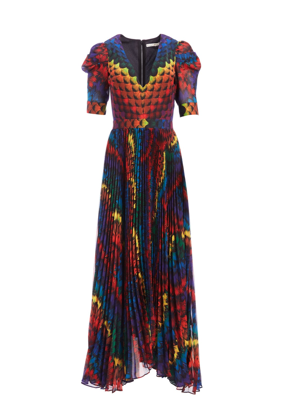 HAVEN PLEATED HIGH LOW DRESS