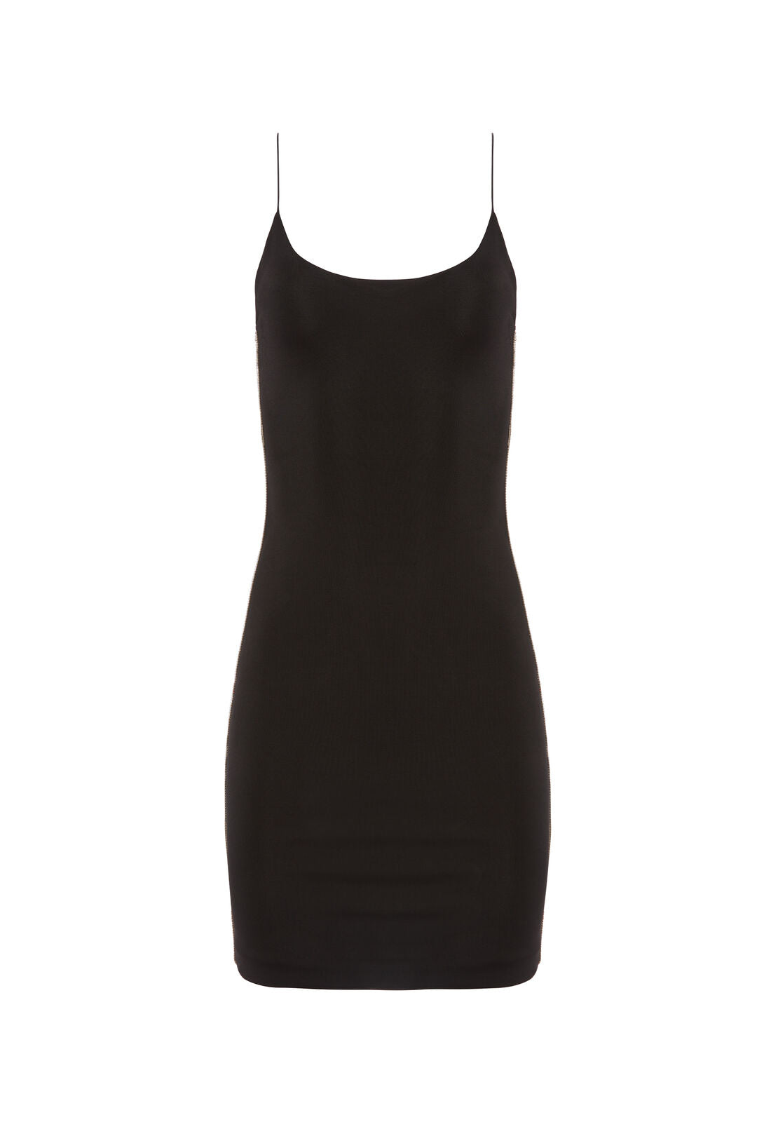 NONI CRYSTAL BLACK MINI DRESS