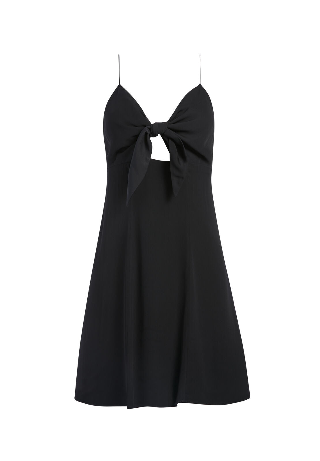 ROE TIE FRONT FLARE DRESS