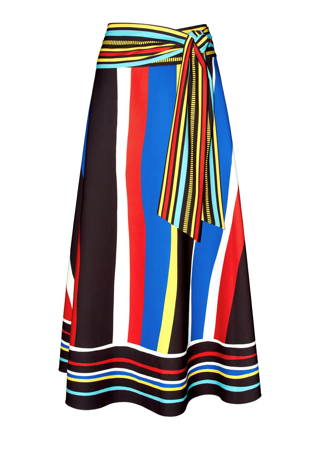 BLAIR STRIPED MIDI SKIRT