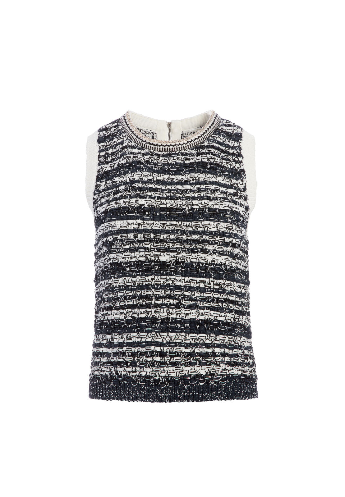 REVA TEXTURED STITCH SWEATER TANK