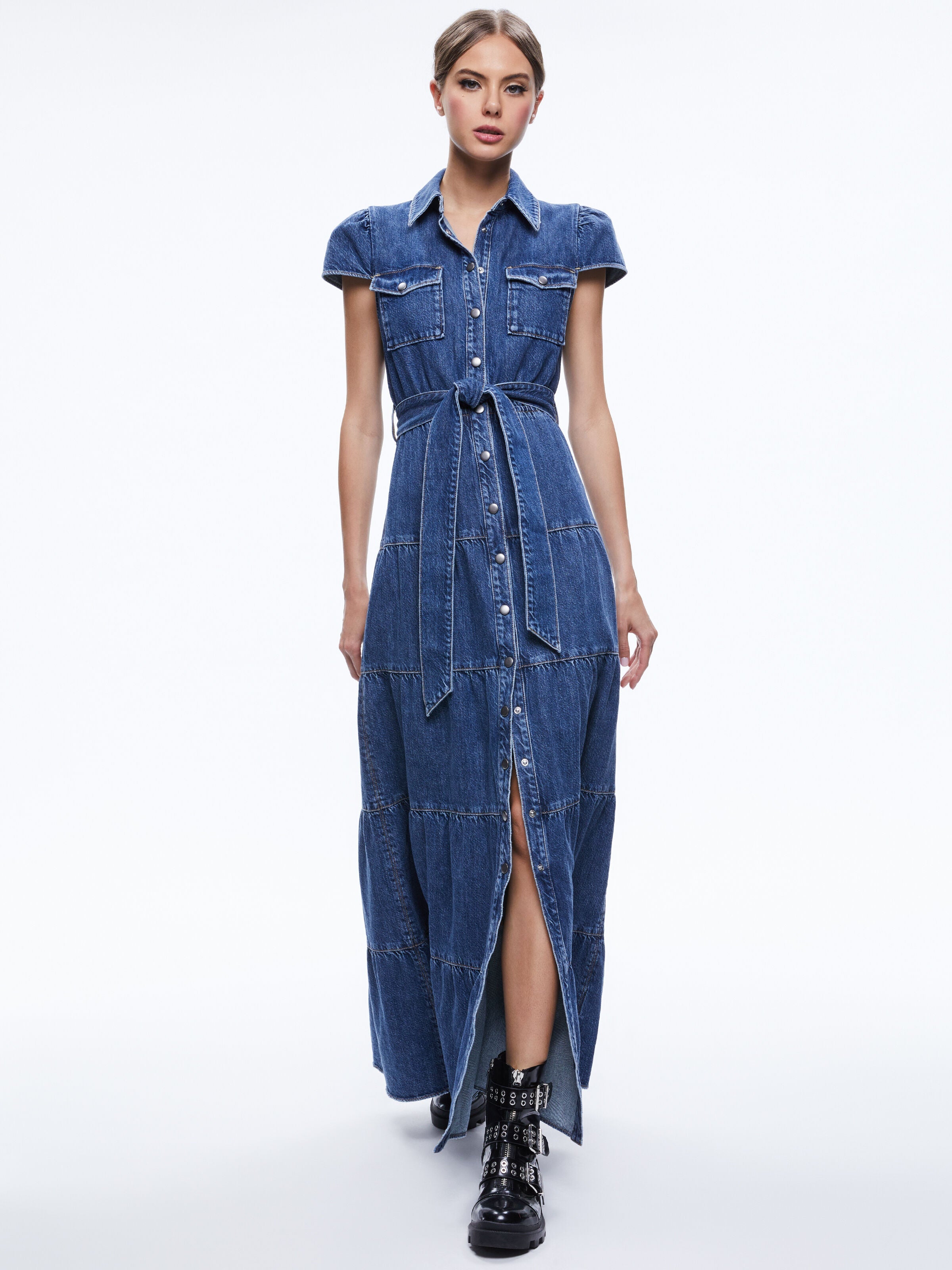 MIRANDA MAXI DENIM DRESS