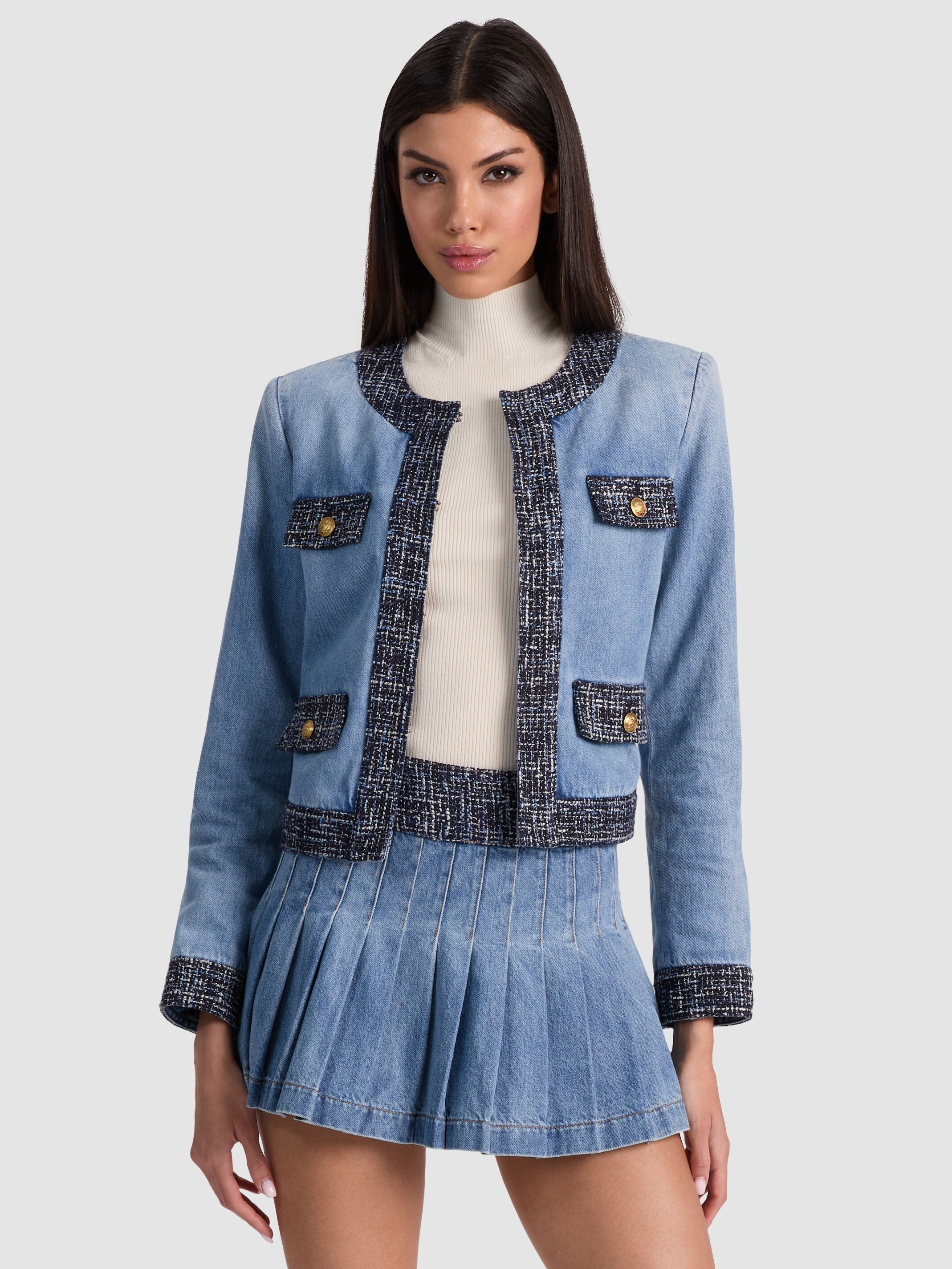 LANDON CROPPED DENIM JACKET